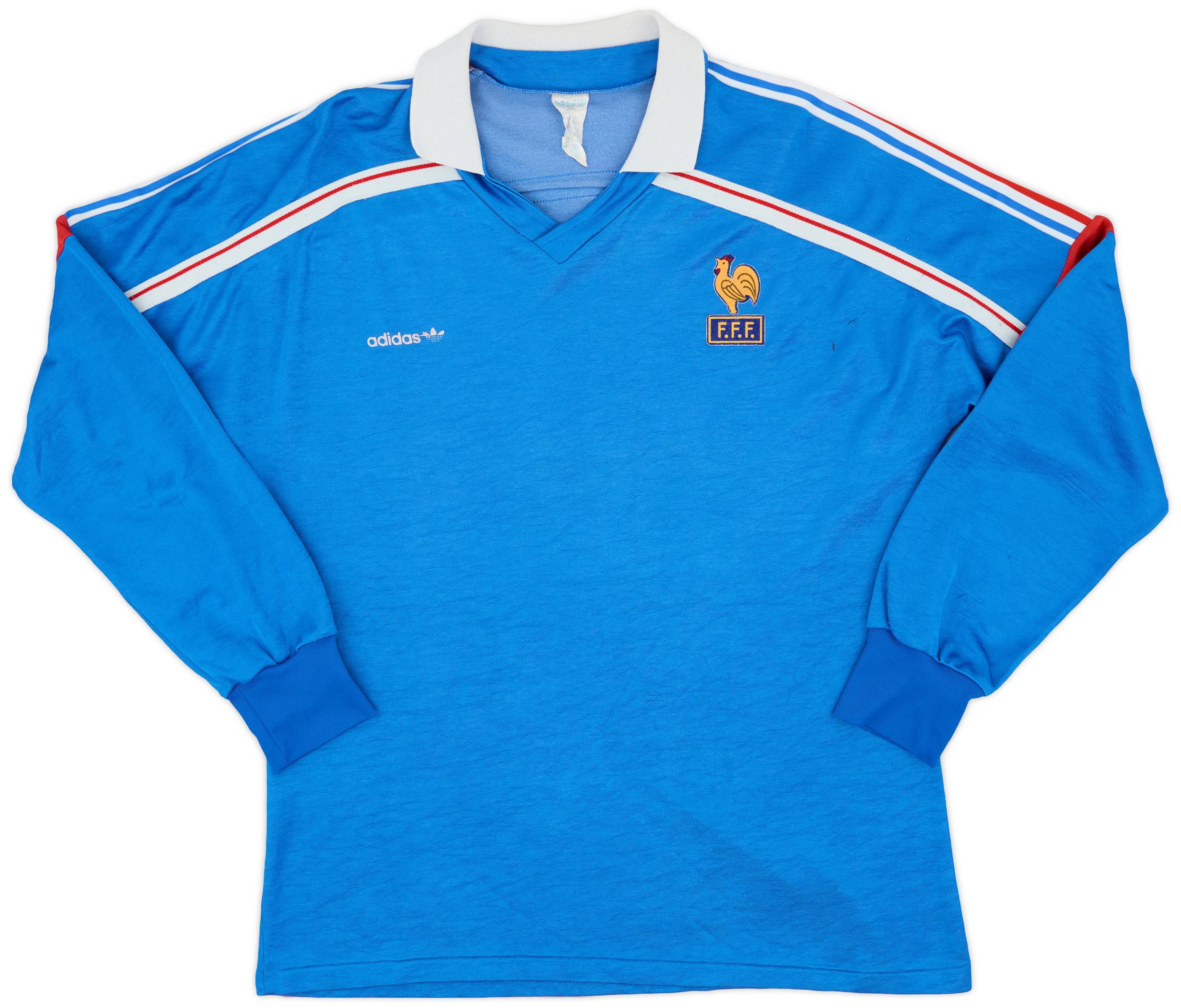 1985-90 France Home L/S Shirt - 5/10 - (XL)