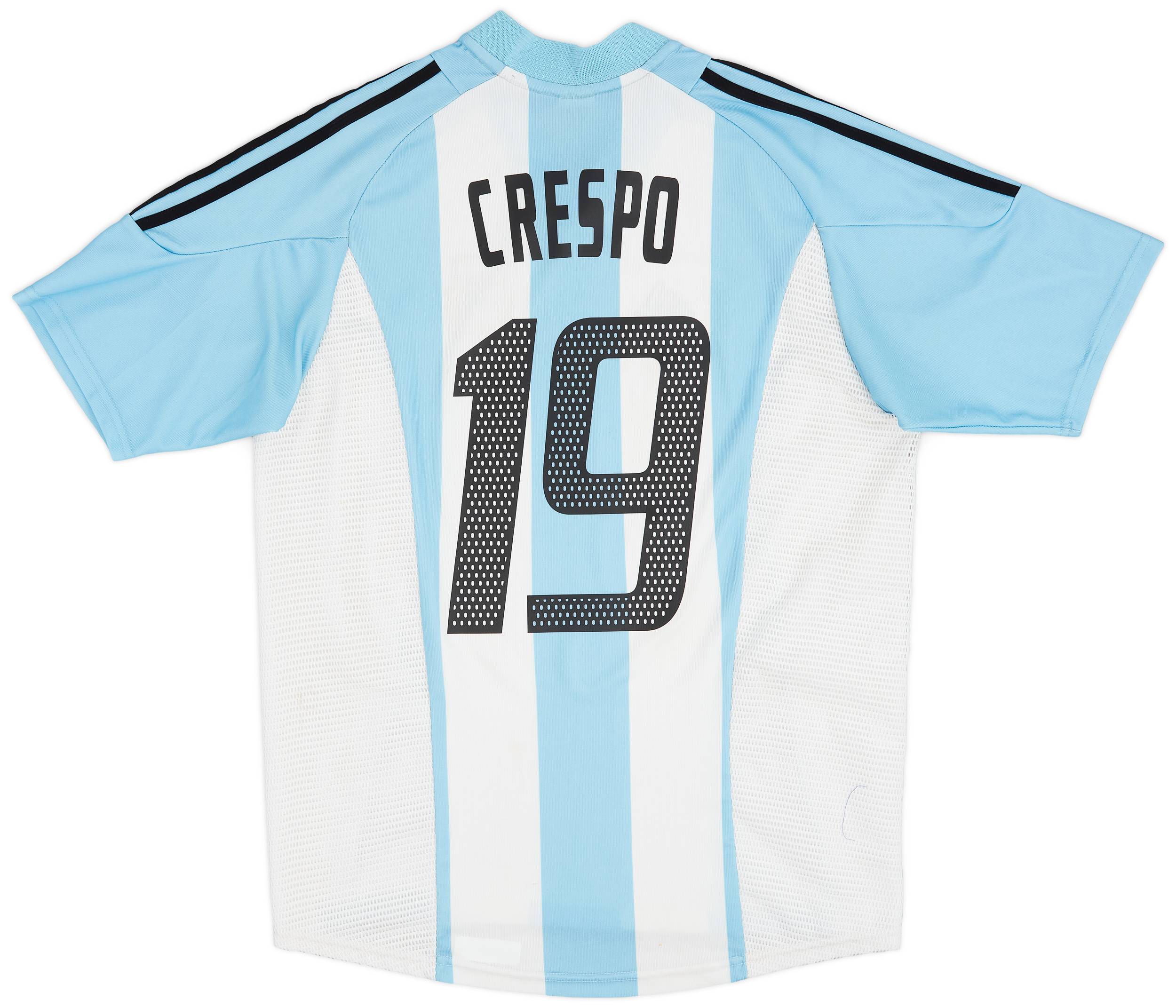 2002-04 Argentina Home Shirt Crespo #19 - 7/10 - (M)