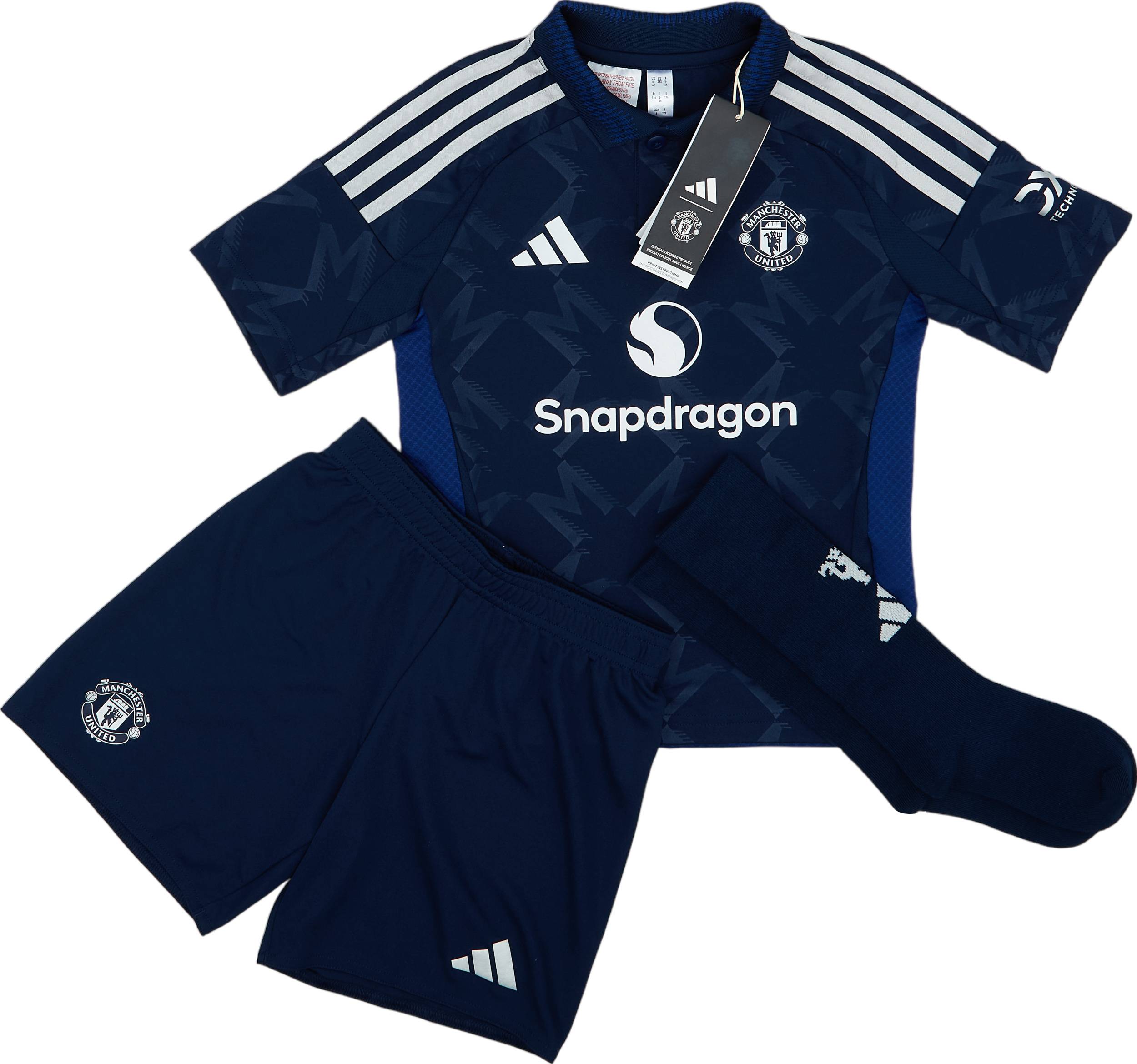 2024 25 Manchester United Away Full Kit Little Kids