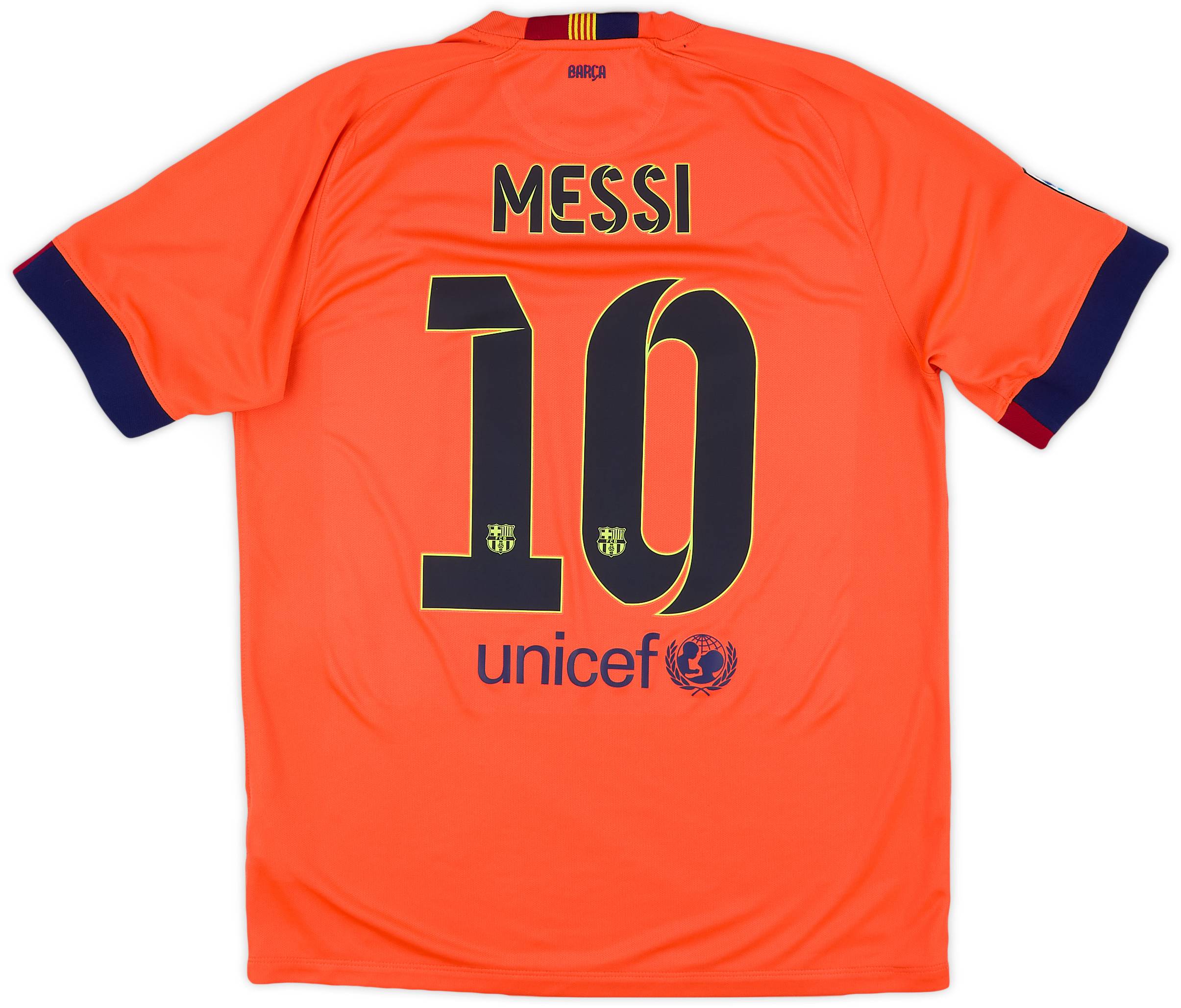 2014-15 Barcelona Away Shirt Messi #10 - 9/10 - (L)