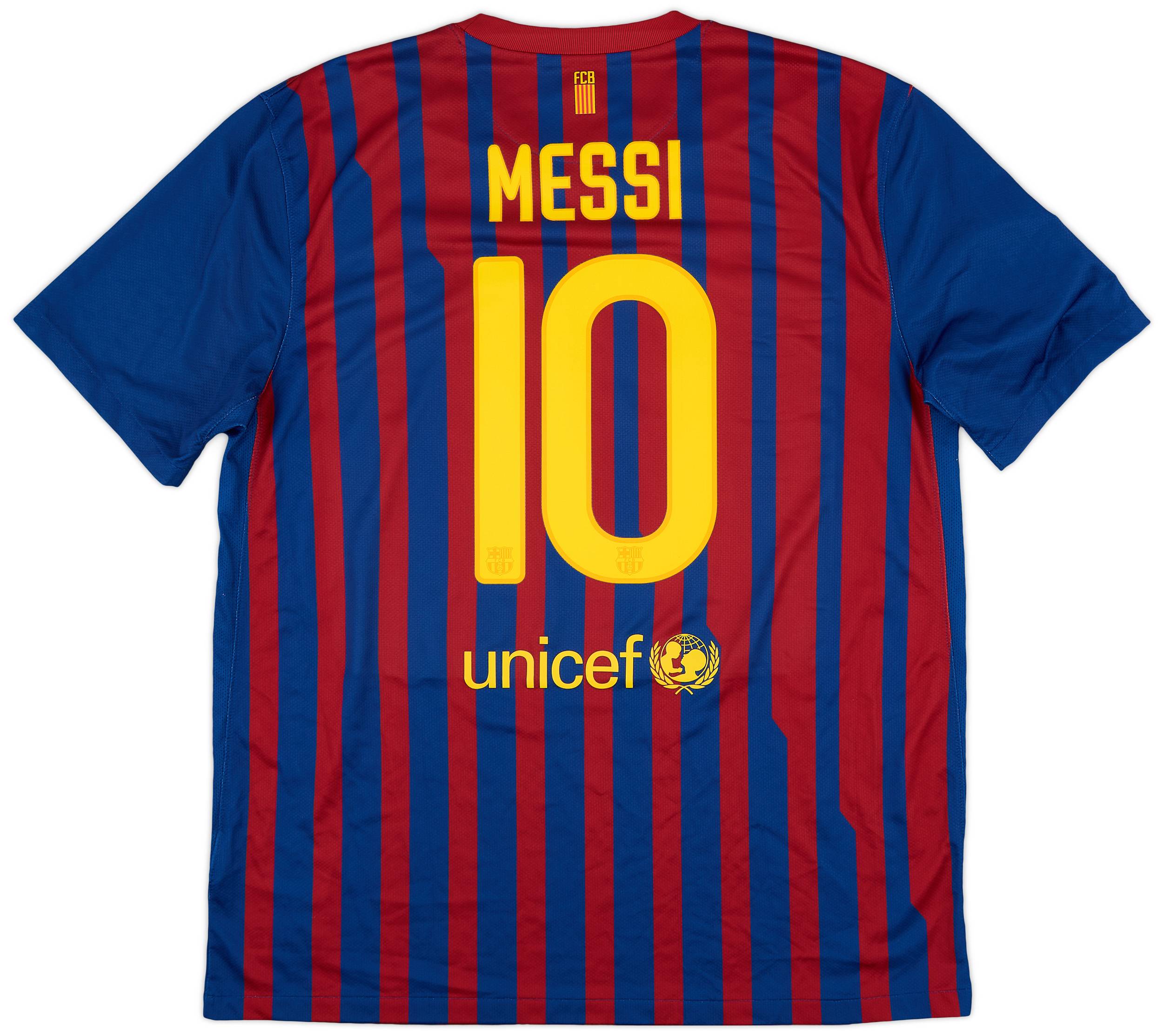 2011-12 Barcelona Home Shirt Messi #10 - 8/10 - (XL)