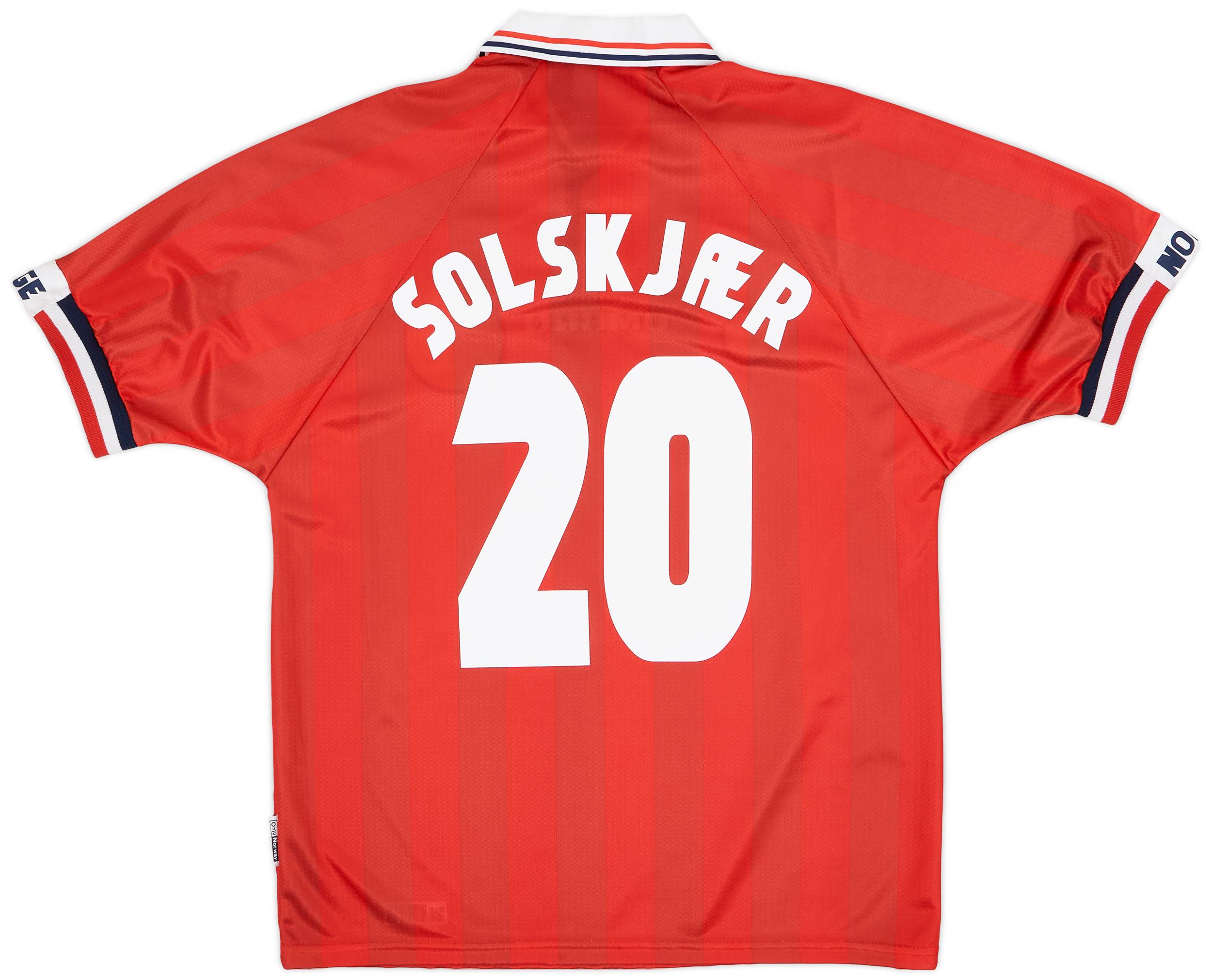 1998-00 Norway Home Shirt Solskjaer #20 (L)