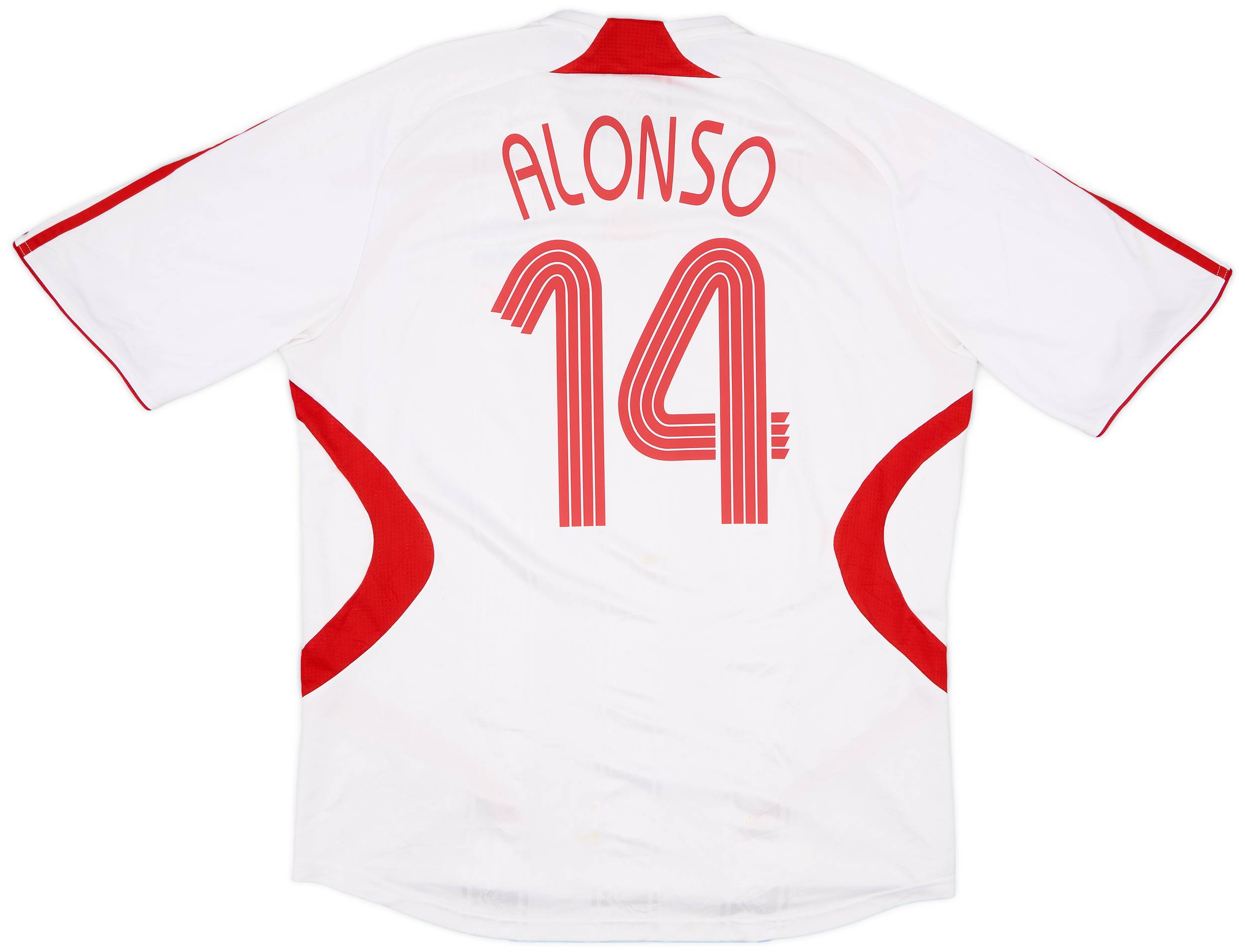 2007-08 Liverpool Away Shirt Alonso #14 - 5/10 - (XXL)