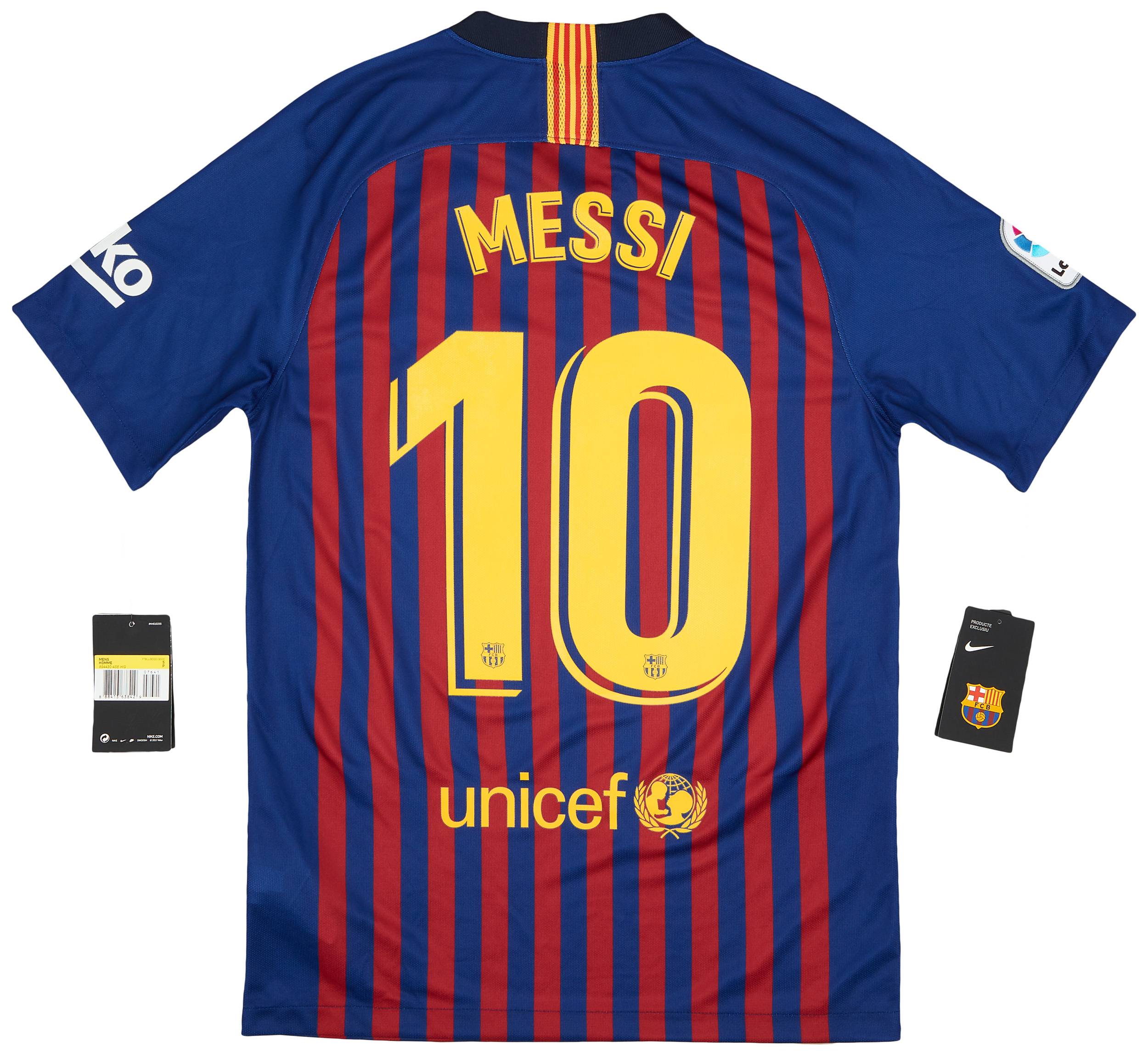 2018-19 Barcelona Home Shirt Messi #10 (S)