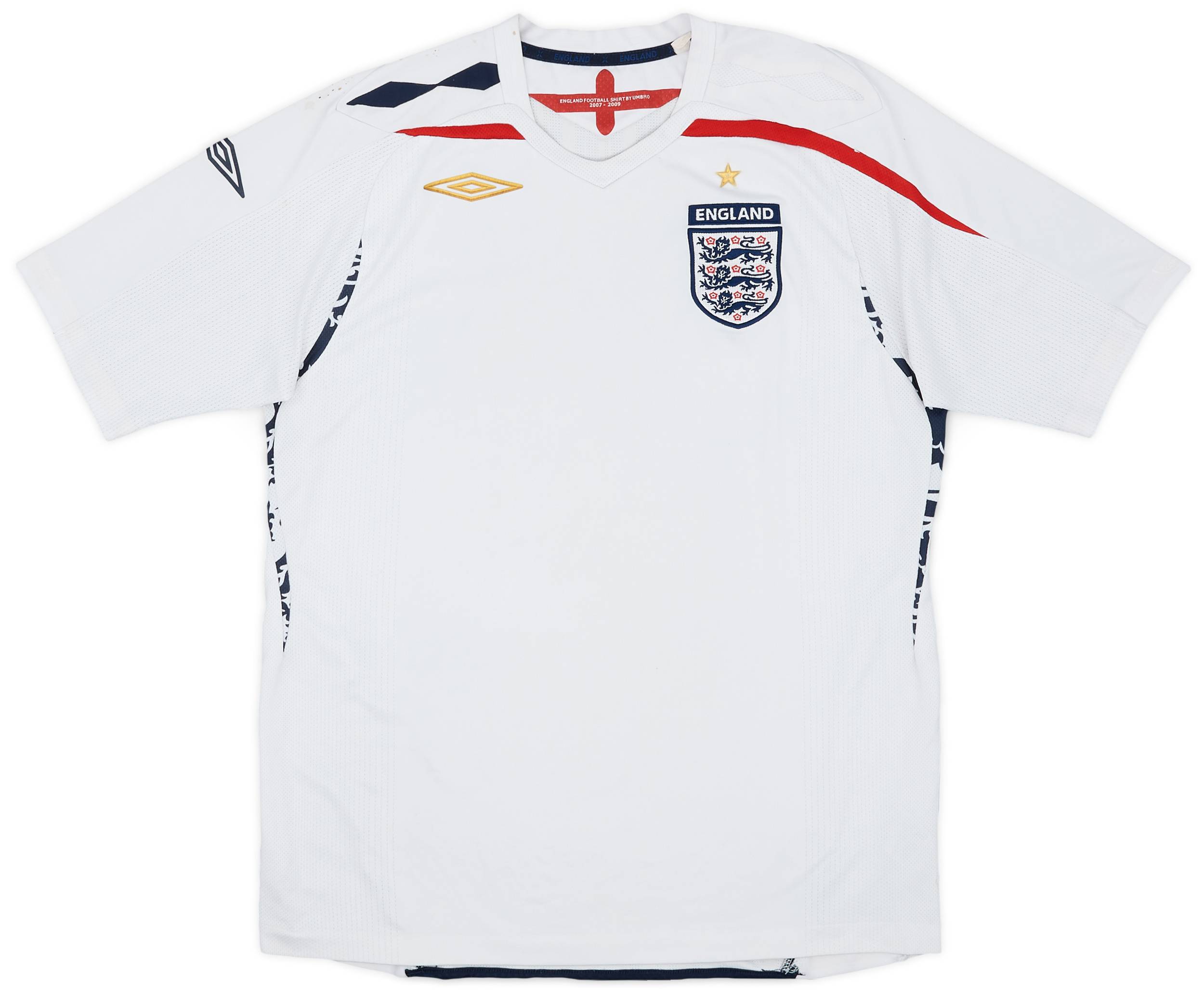 2007-09 England Home Shirt - 5/10 - (M)