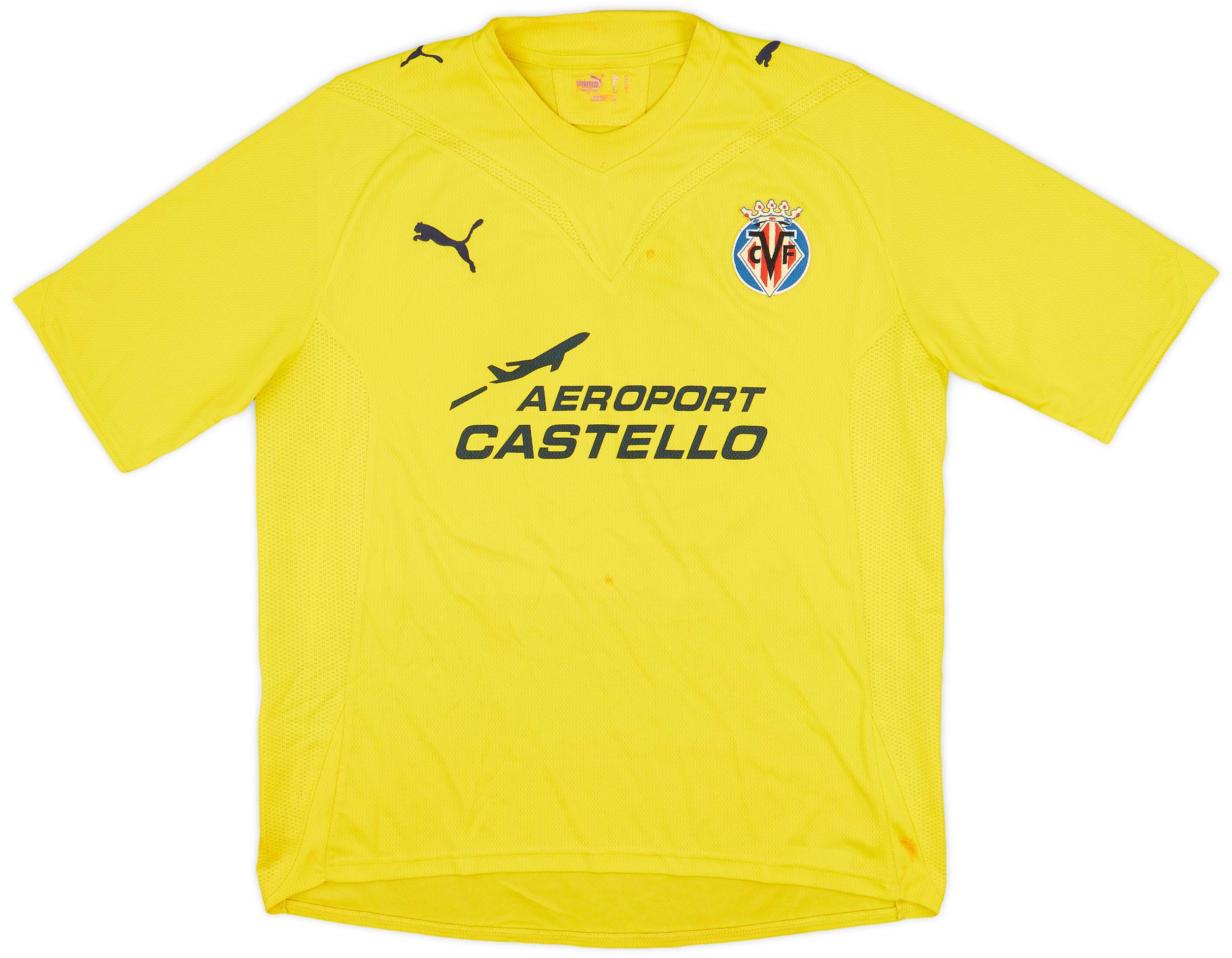 2009-10 Villarreal Home Shirt #19 - 7/10 - (L)