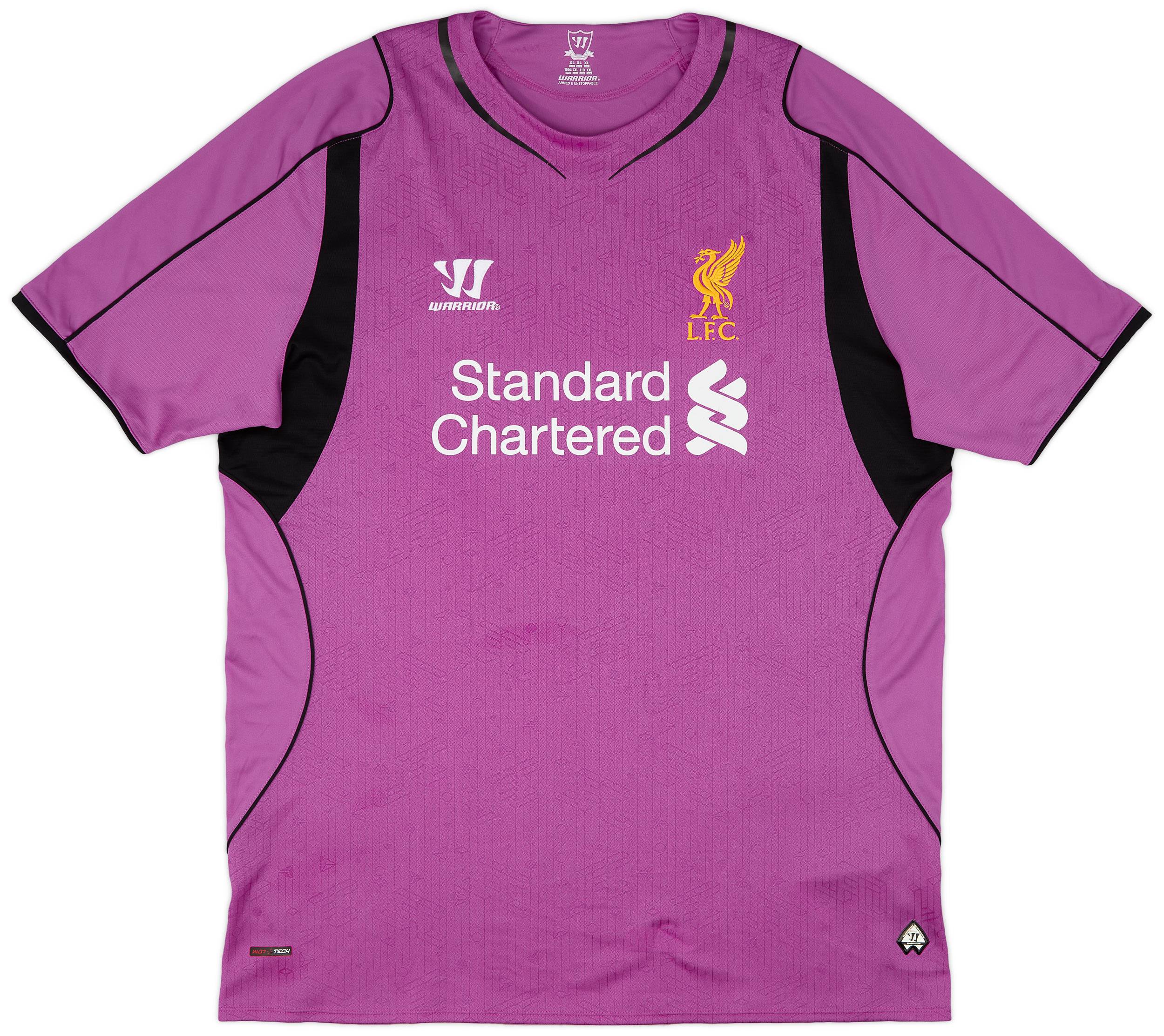2014-15 Liverpool GK S/S Shirt - 8/10 - (XL)