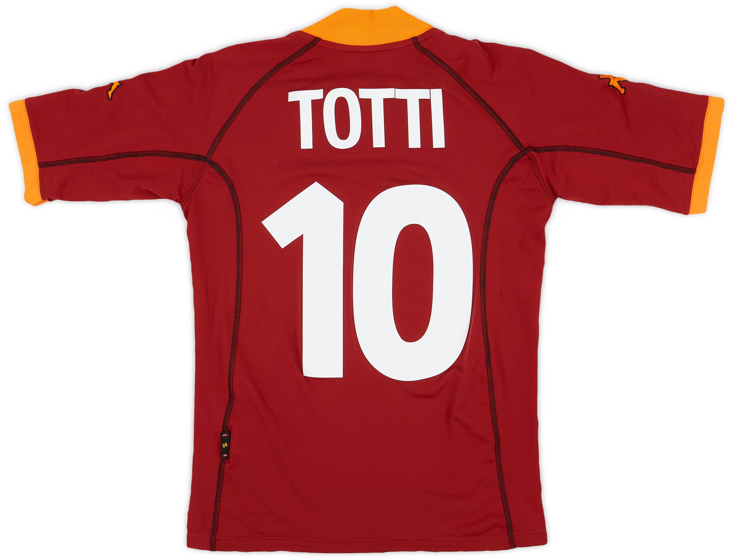 2001-02 Roma Home Shirt Totti #10 - 6/10 - (S)