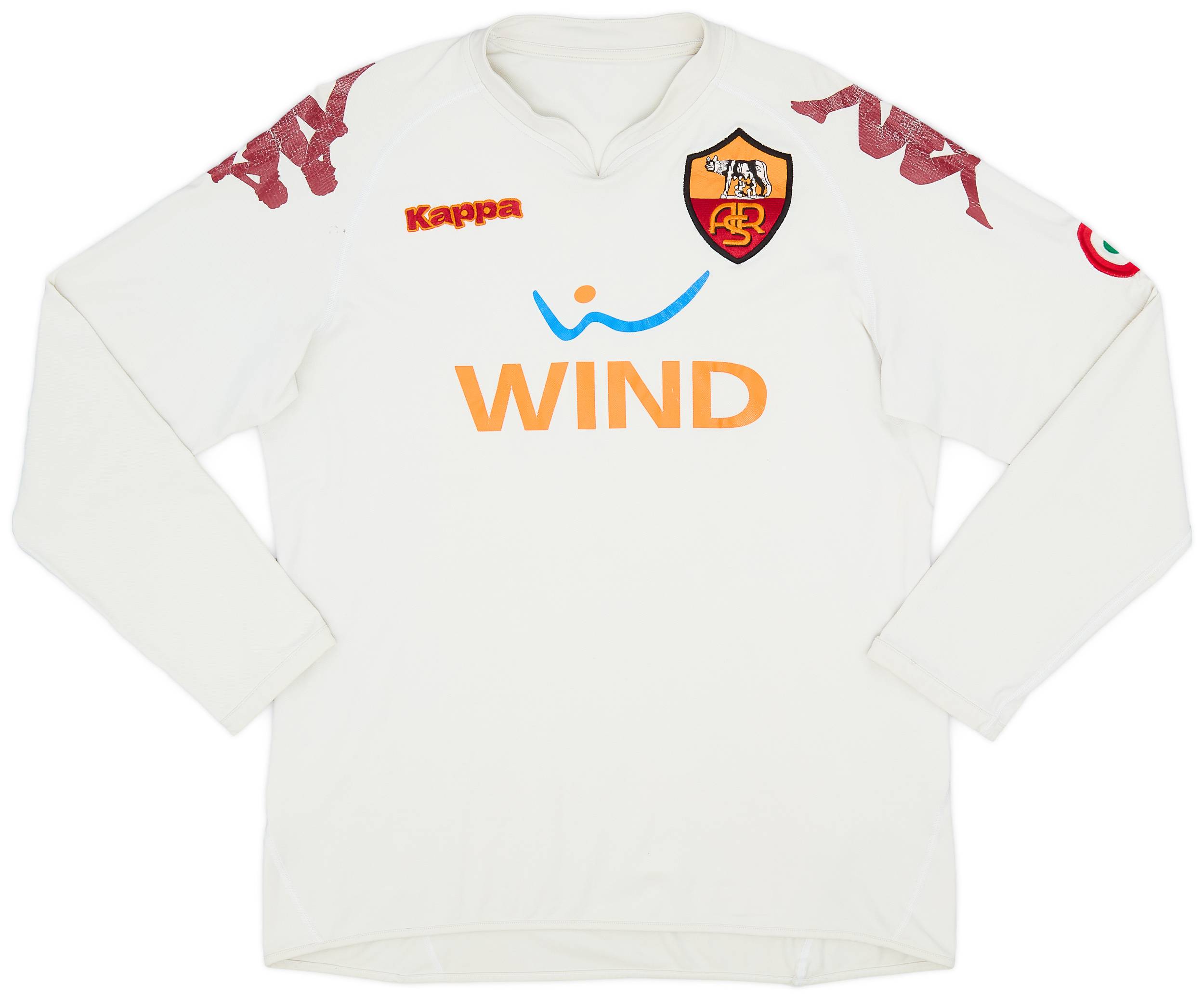 2008-09 Roma Away L/S Shirt - 6/10 - (XL)