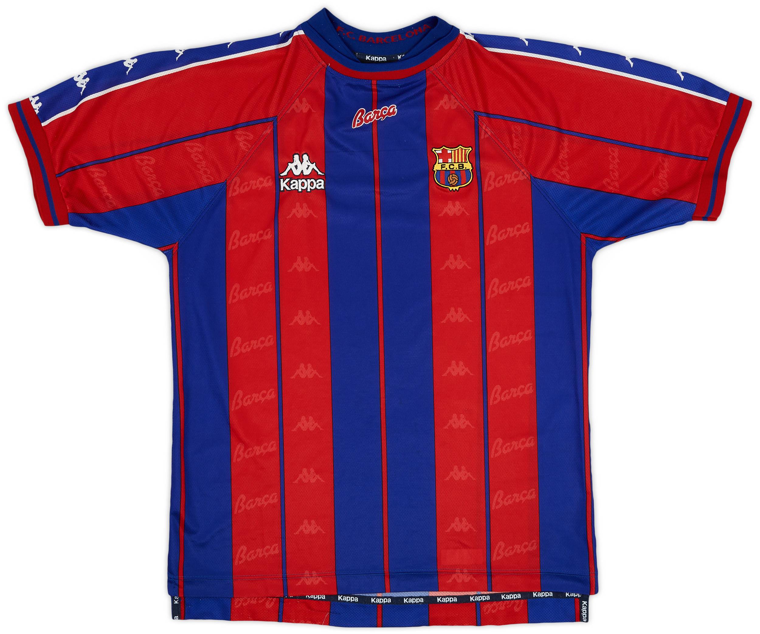 1997-98 Barcelona Home Shirt - 8/10 - (L)