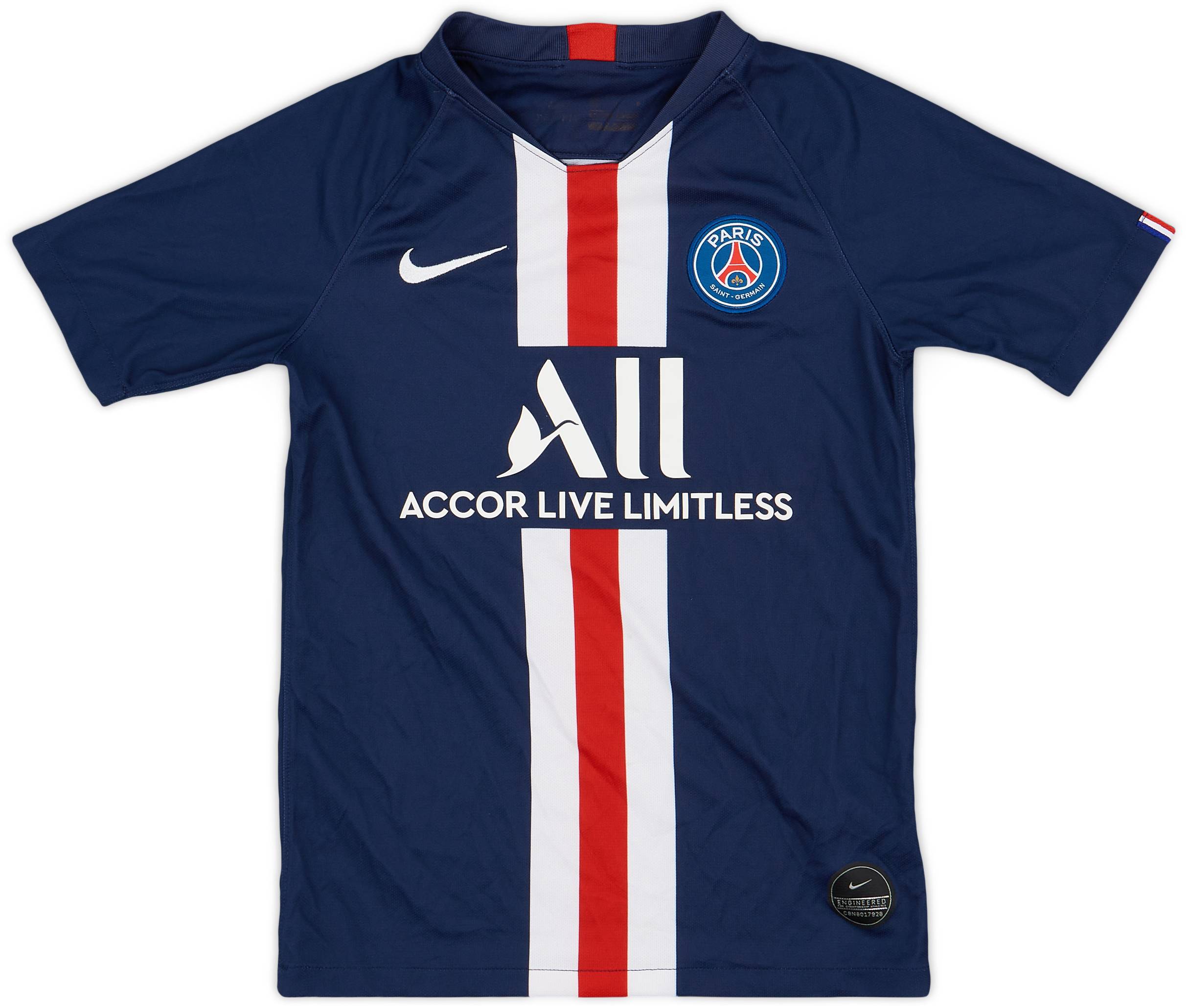 2019-20 Paris Saint-Germain Home Shirt - 8/10 - (M.Boys)