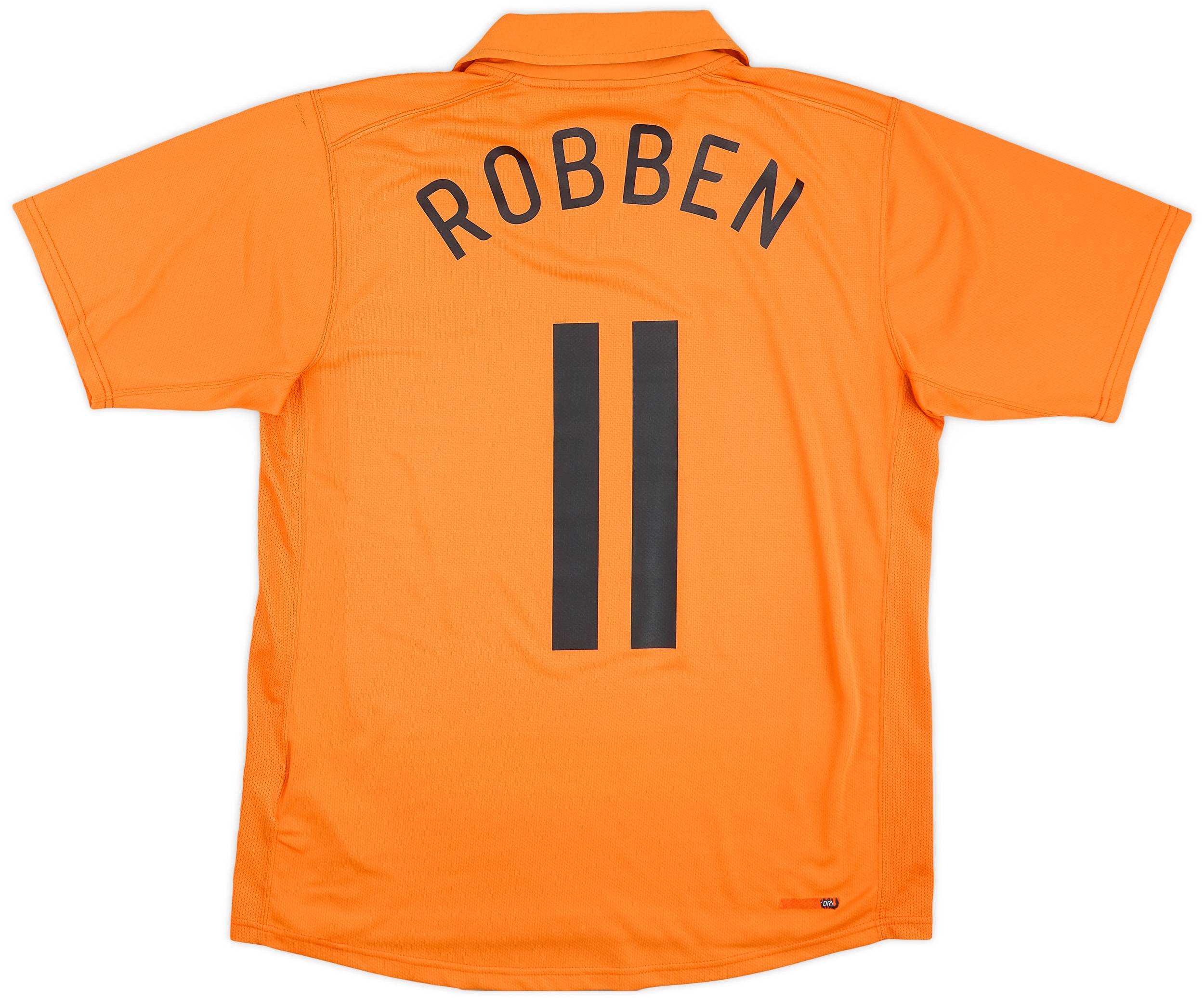 2006-08 Netherlands Home Shirt Robben #11 - 4/10 - (S)