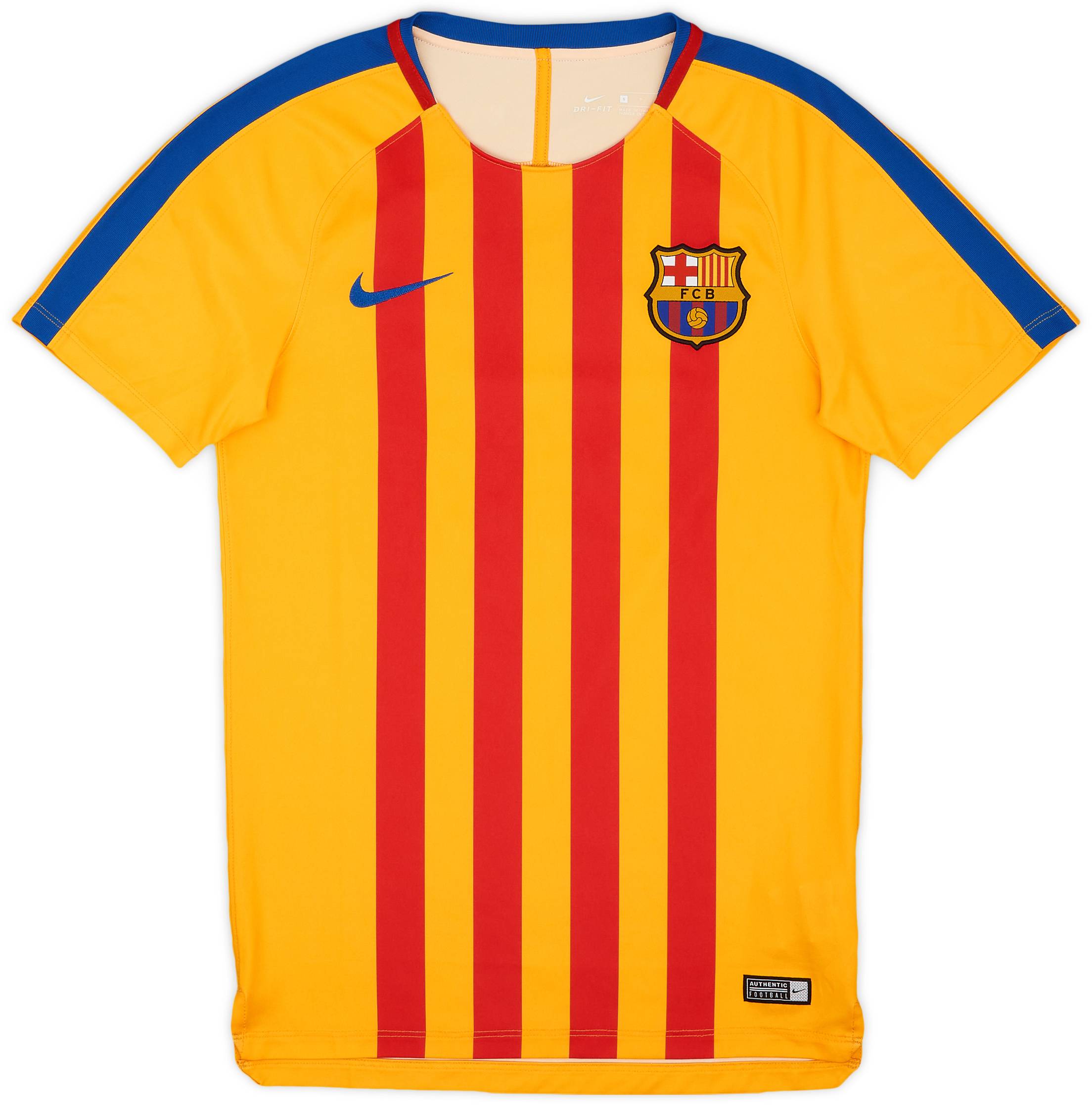 2017-18 Barcelona Nike Training Shirt - 9/10 - (S)