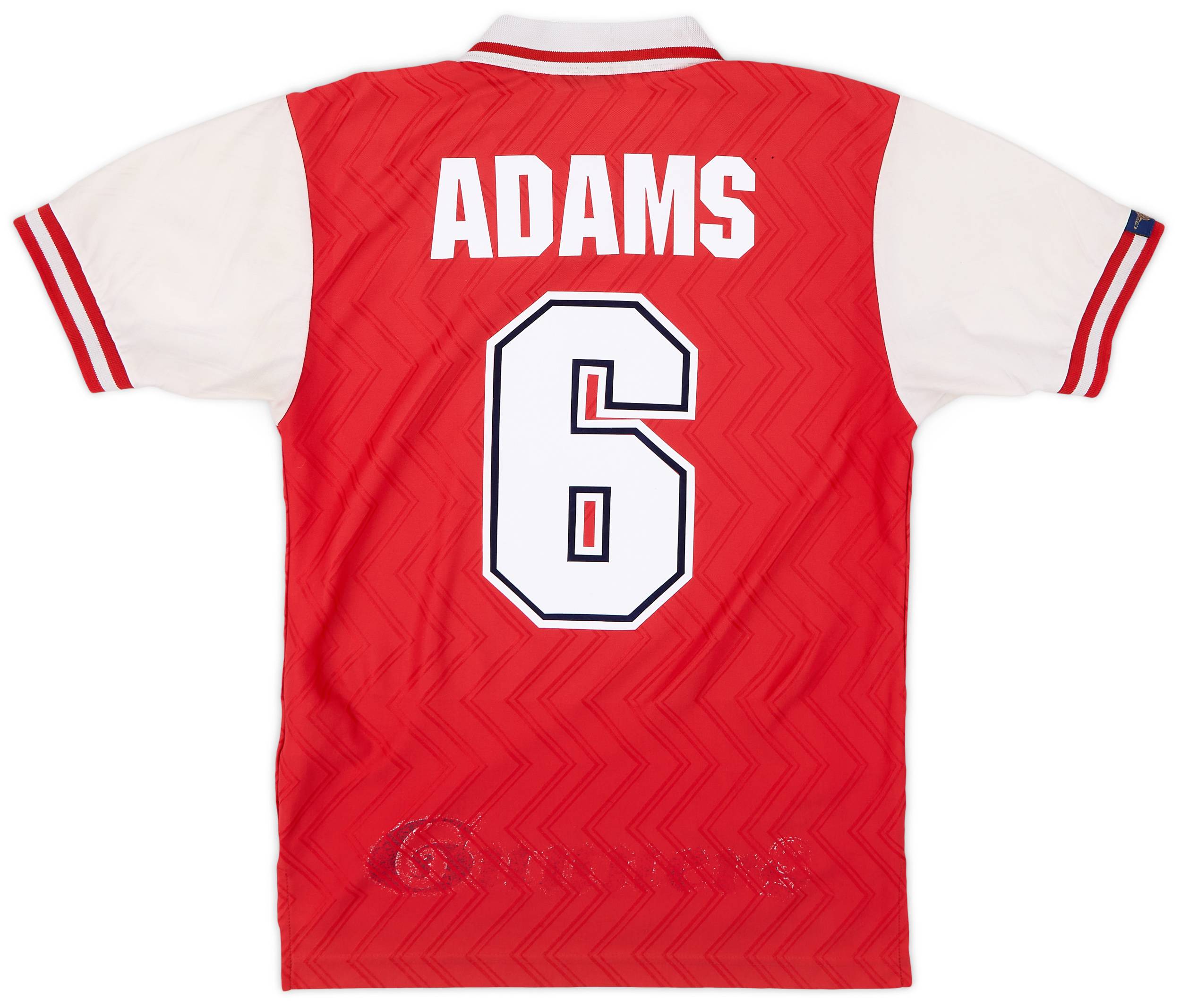 1996-98 Arsenal Home Shirt Adams #6 - 6/10 - (S)