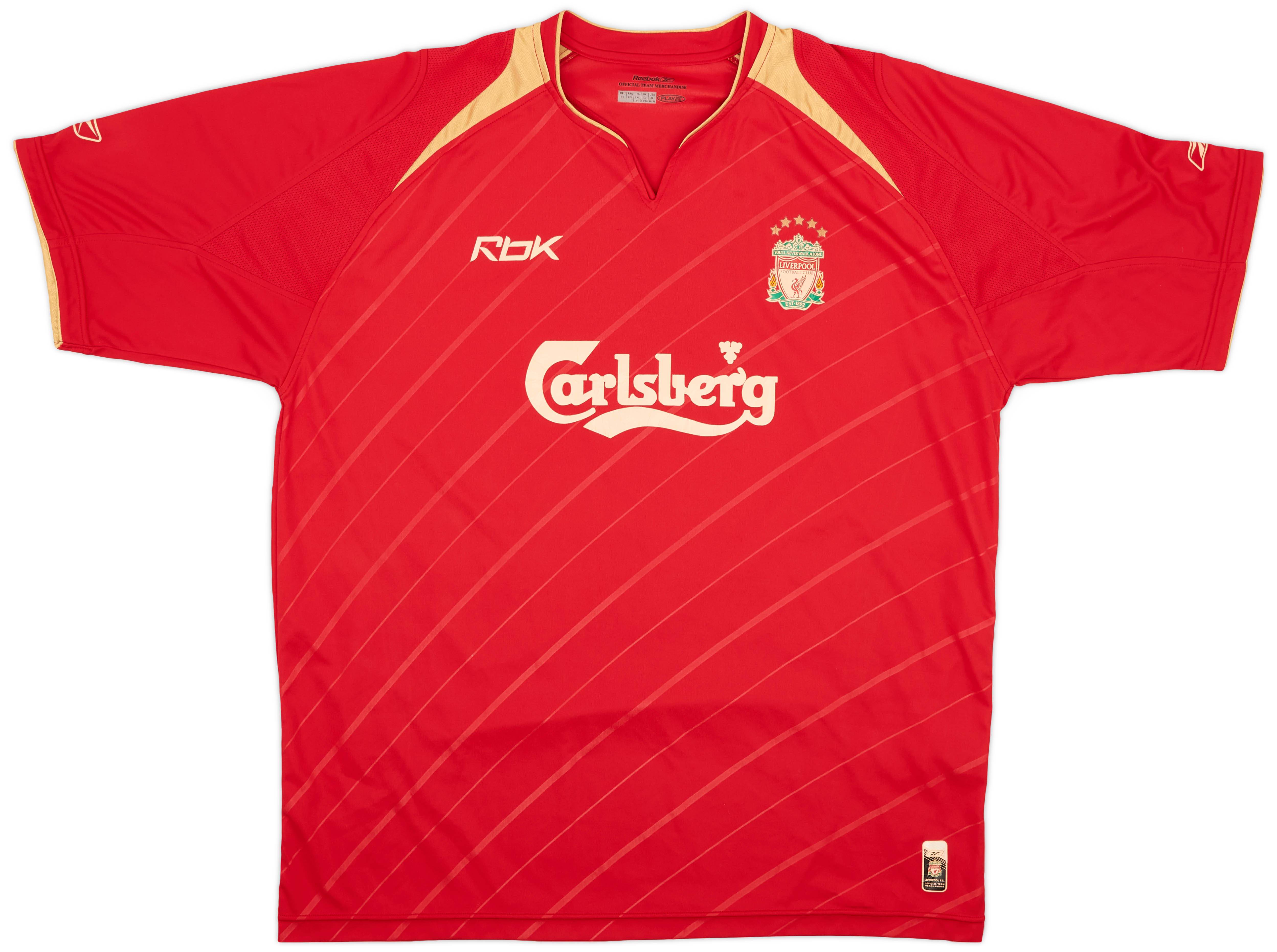 2005-06 Liverpool CL Home Shirt - 5/10 - (XL)