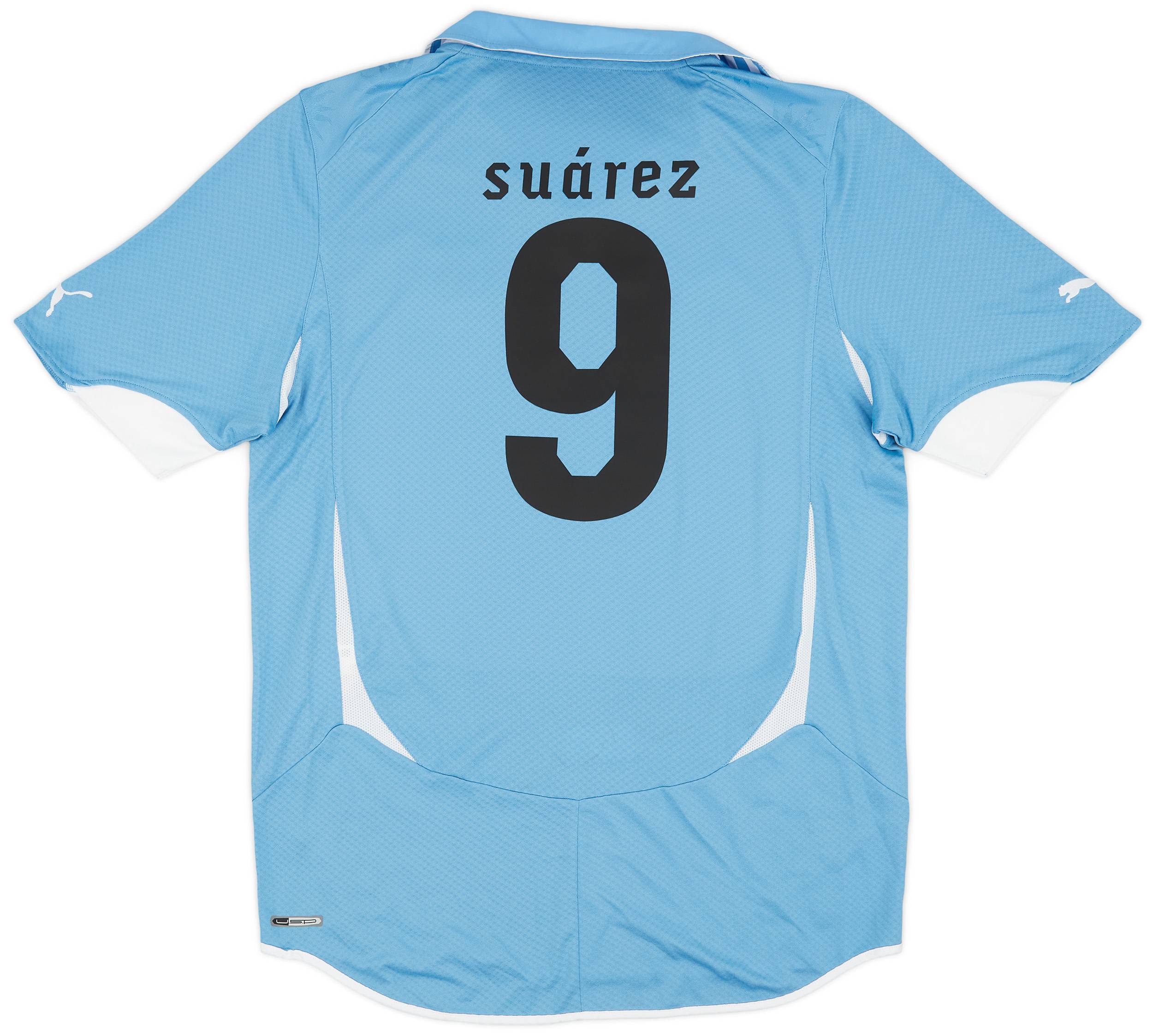 2010-12 Uruguay Home Shirt Suarez #9 (L)