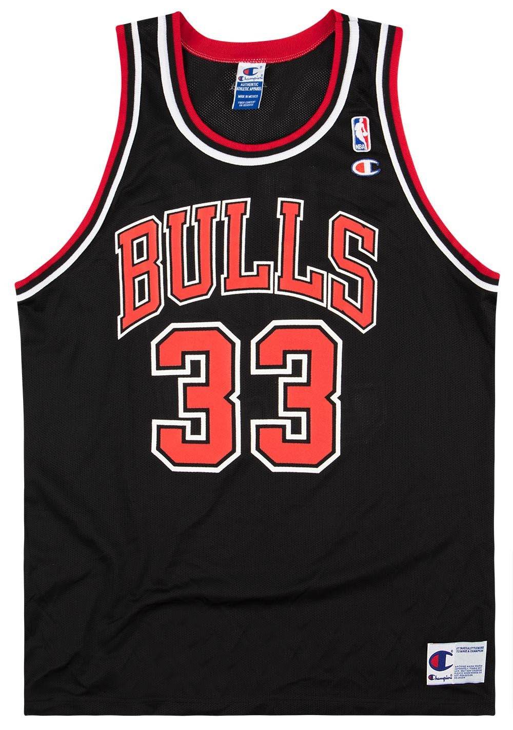 1995-97 Chicago Bulls Pippen #33 Champion Jersey (Alternate) S