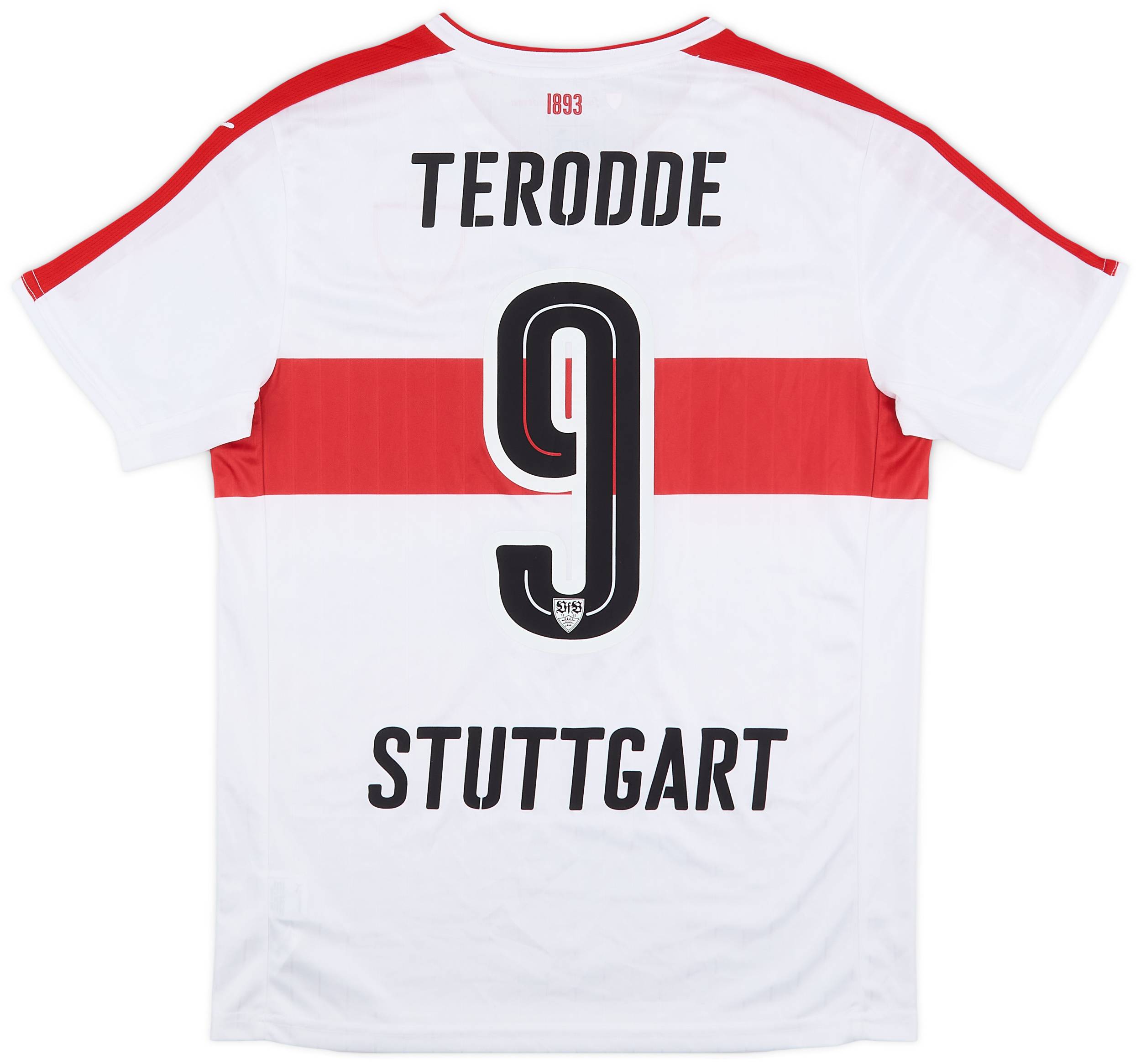 2016-17 Stuttgart Home Shirt Terodde #9 - 10/10 - (M)