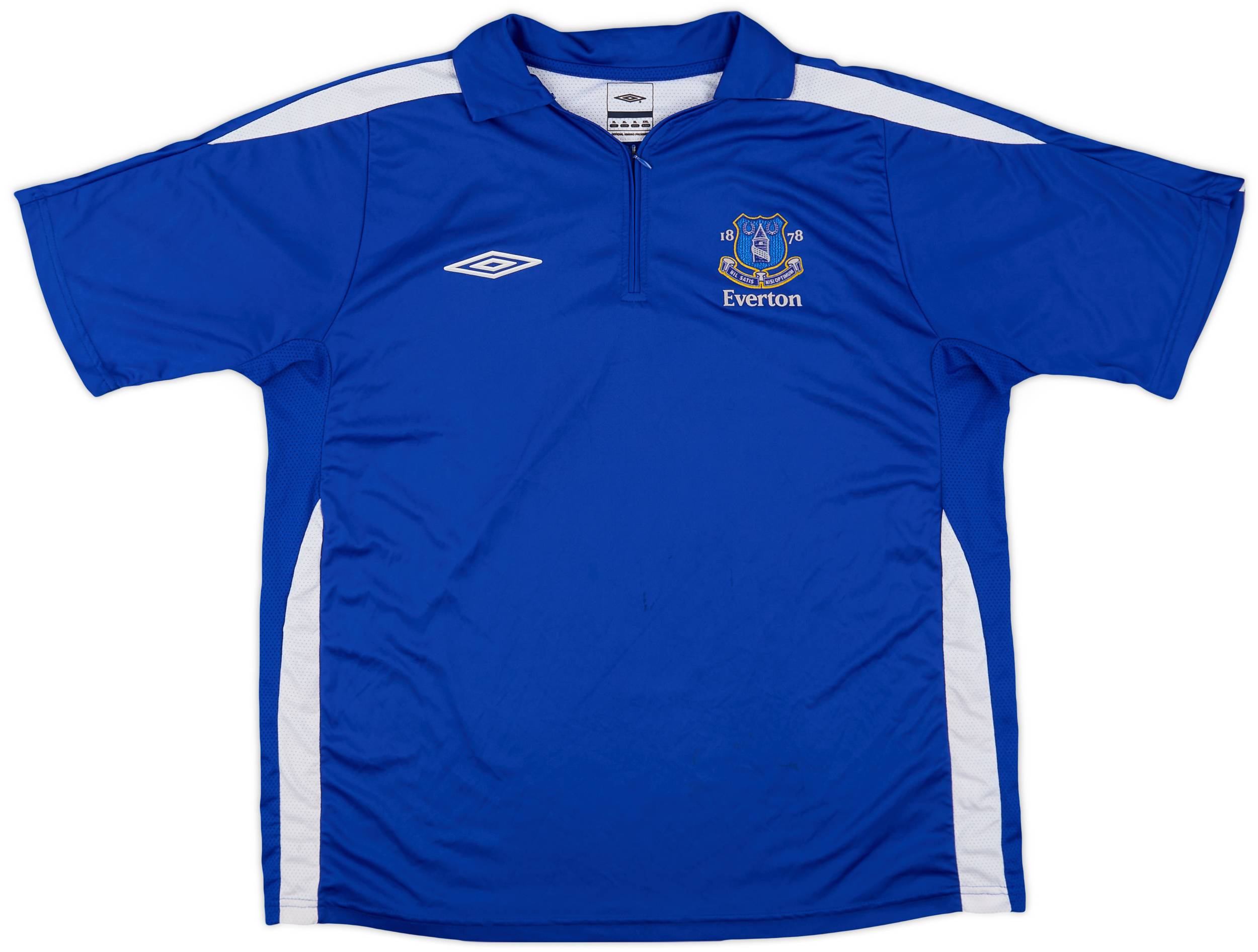 2004-05 Everton Umbro 1/4 Zip Training Shirt - 7/10 - (XL)