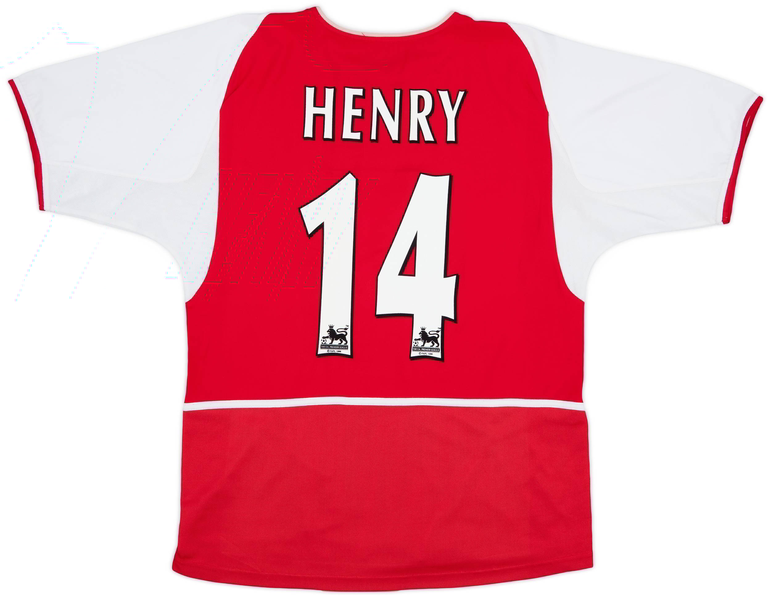 03/04 アーセナル ホーム　No.14 HENRY 2002-04 Arsenal Home Shirt Henry #14 - 8/10 - (L)