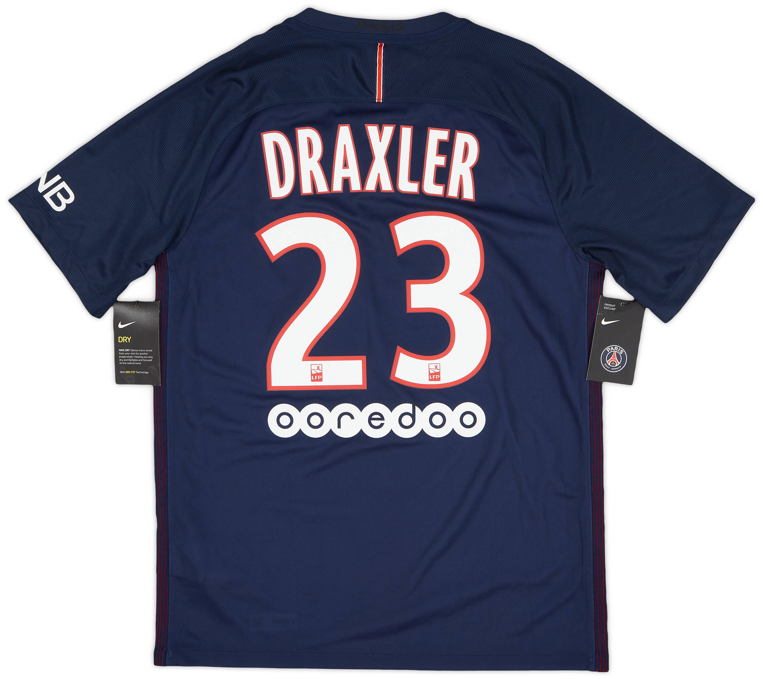 2016 17 Paris Saint Germain Home Shirt Draxler 23 M