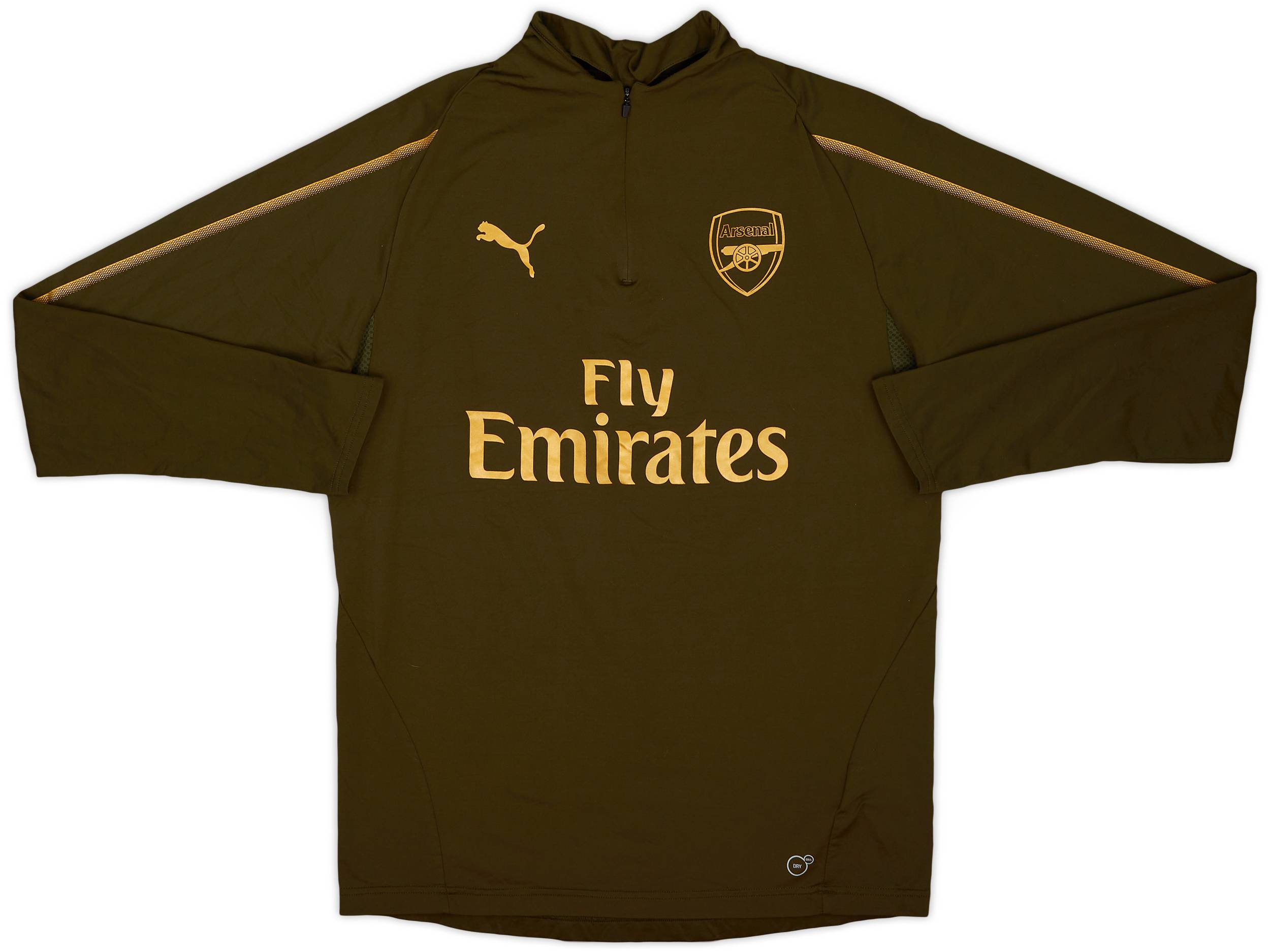 2018-19 Arsenal Puma 1/4 Zip Drill Top - 8/10 - (M)
