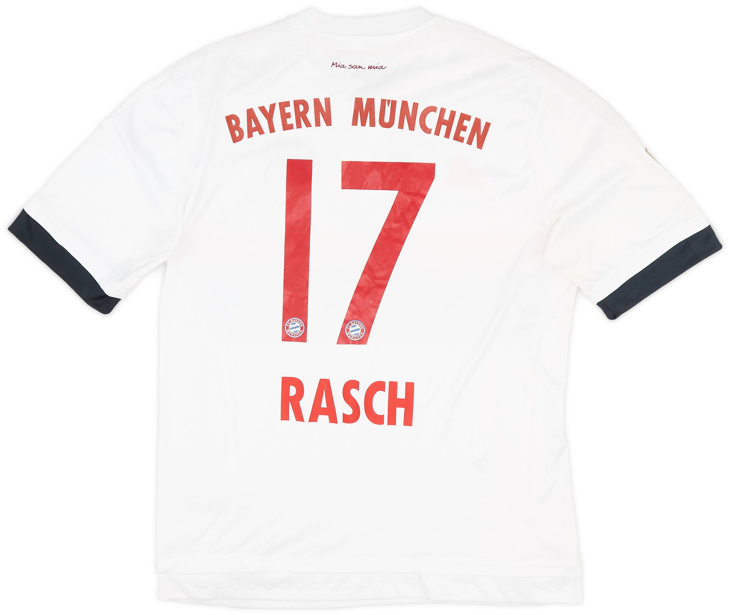 2015-16 Bayern Munich Away Shirt Rasch #17 - 7/10 - (L)