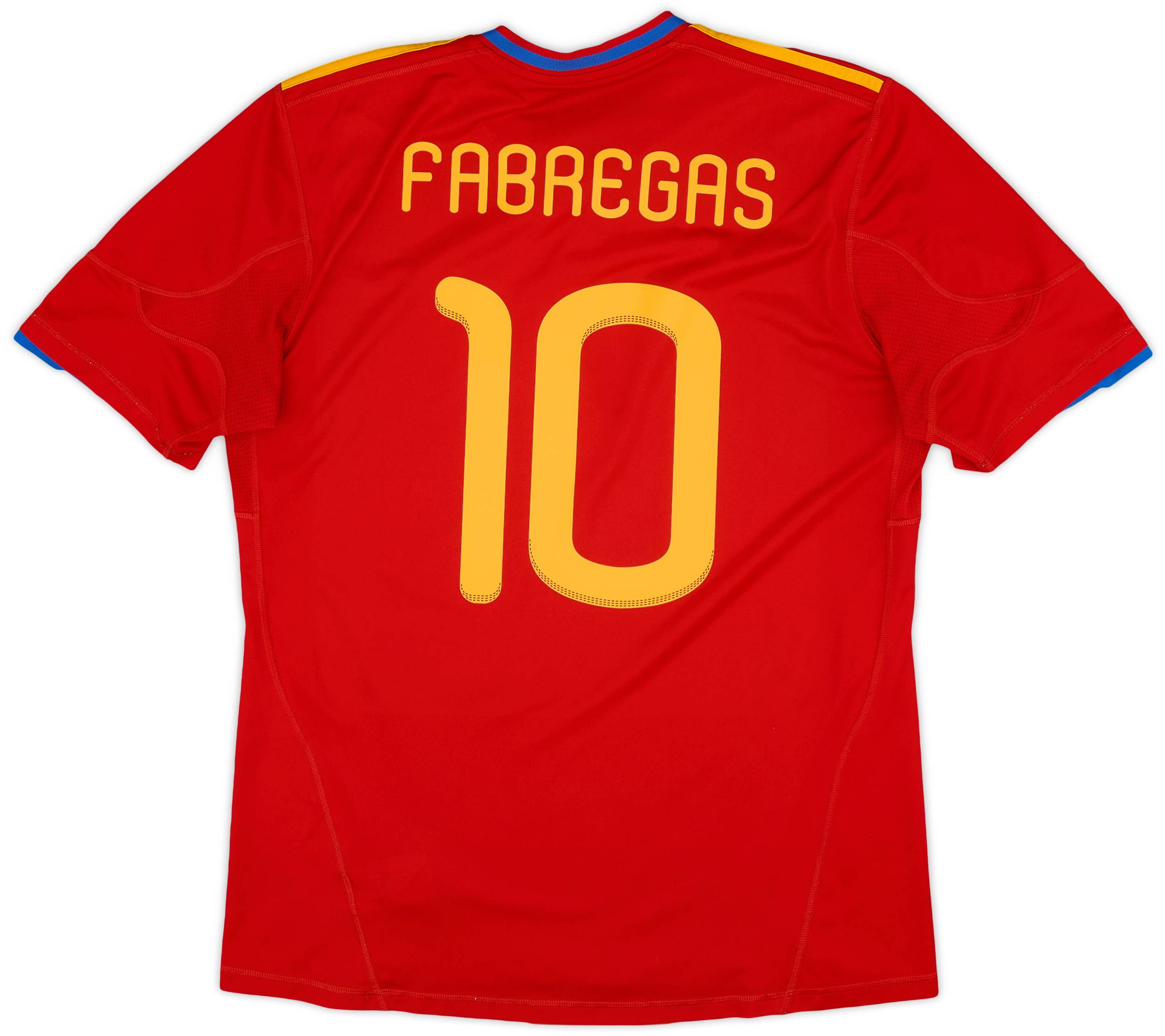 2009-10 Spain Home Shirt Fabregas #10 - 7/10 - (L)