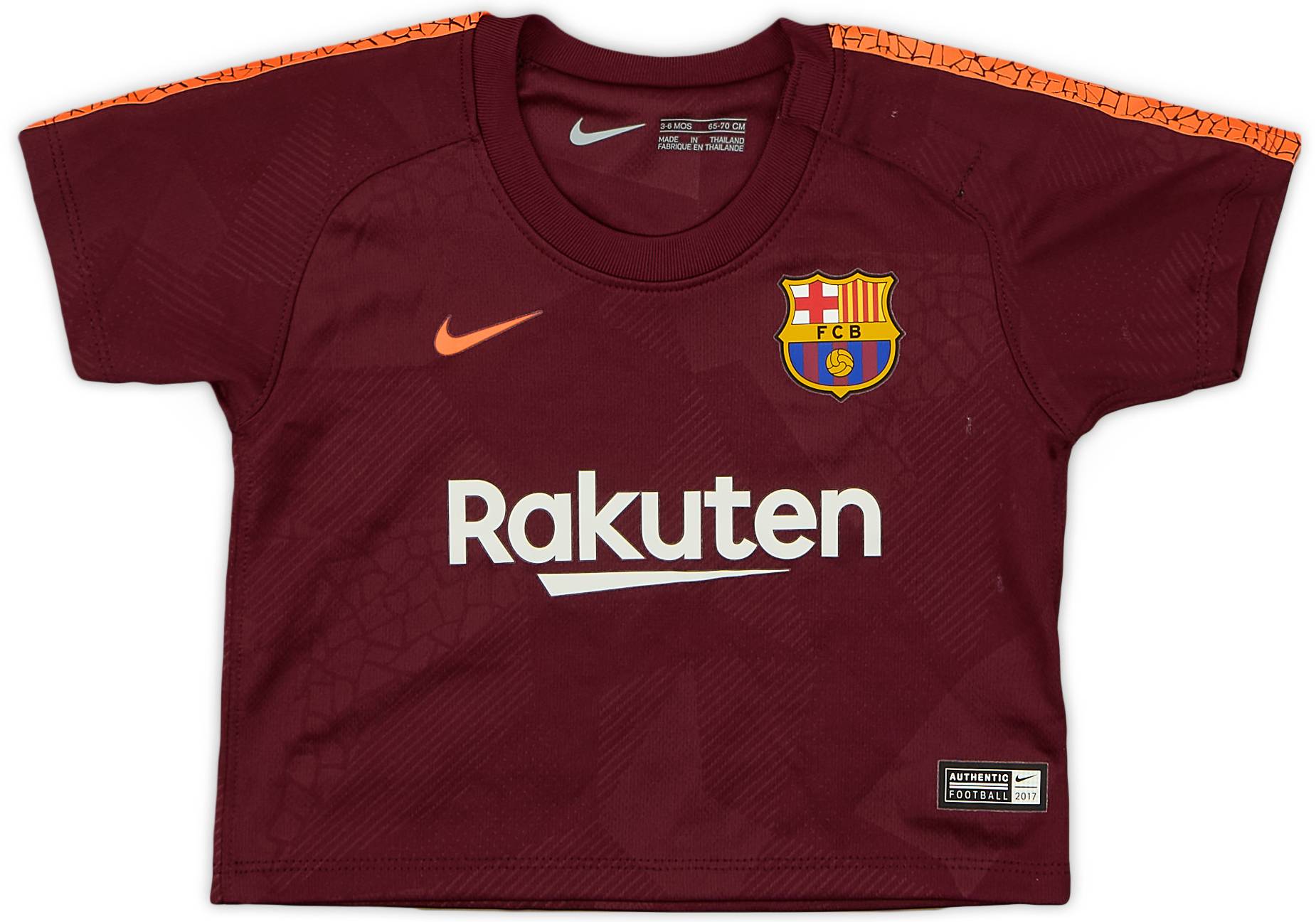 2017-18 Barcelona Third Shirt - 7/10 - (3-6 Months)
