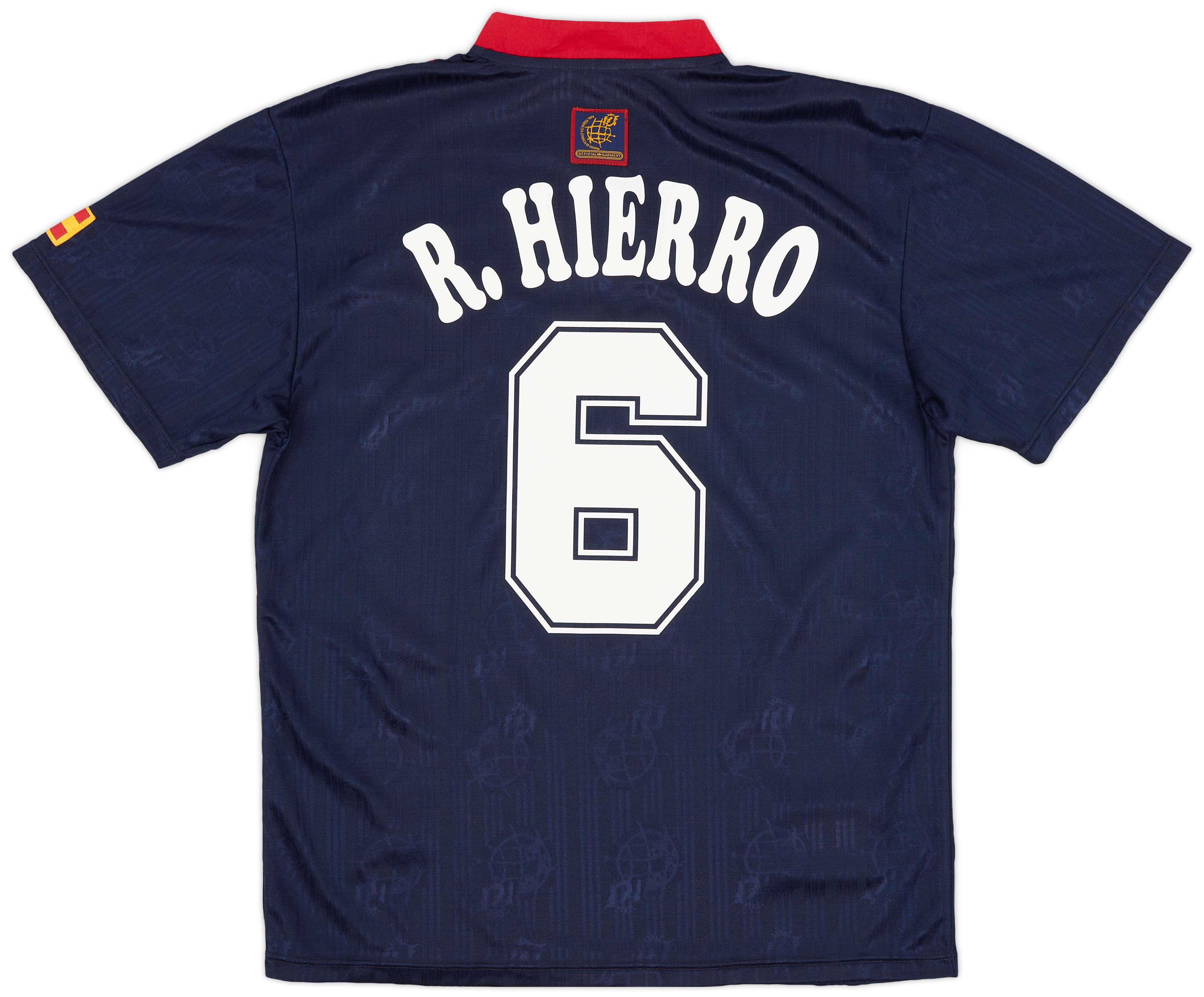 1996-98 Spain Away Shirt R.Hierro #6 - 9/10 - (M)