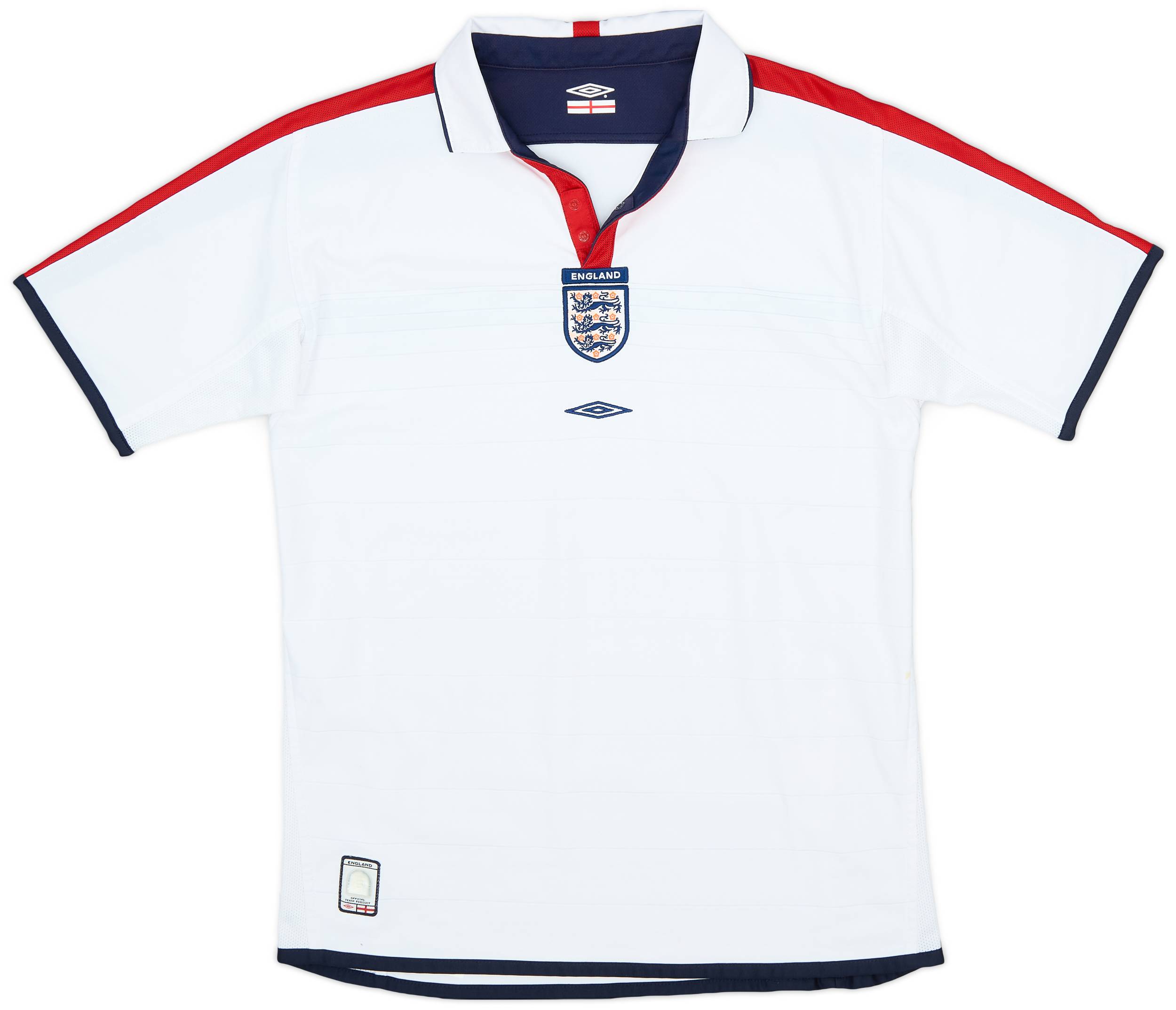 2003-05 England Home Shirt - 8/10 - (XL.Boys)