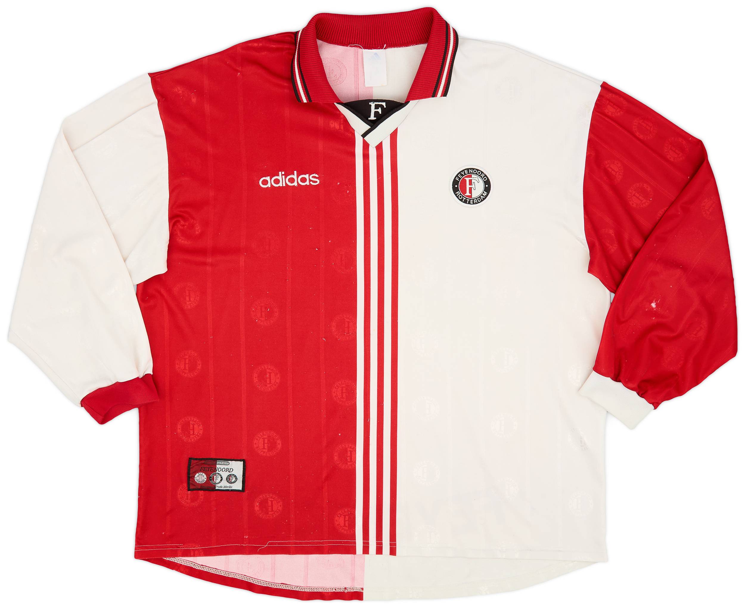 1997-98 Feyenoord Home L/S Shirt - 7/10 - (XXL)
