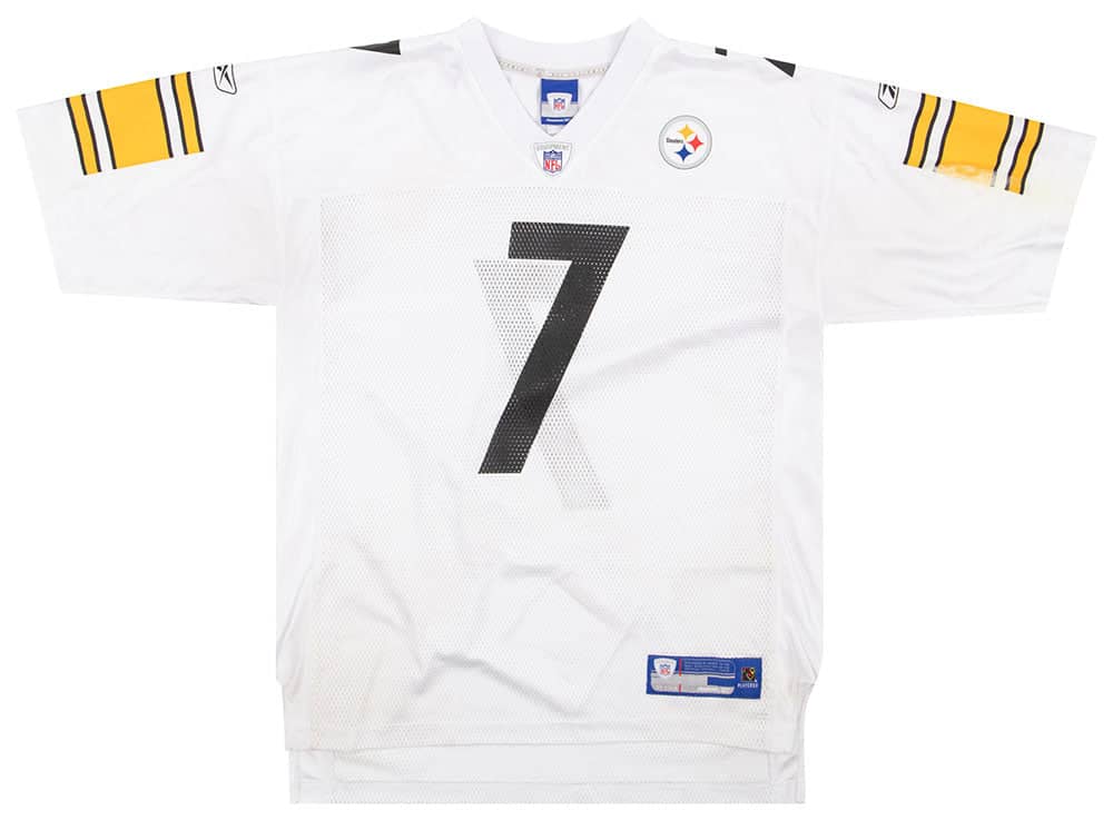 2005-06 Pittsburgh Steelers Roethlisberger #7 Reebok On Field Jersey (Away) L