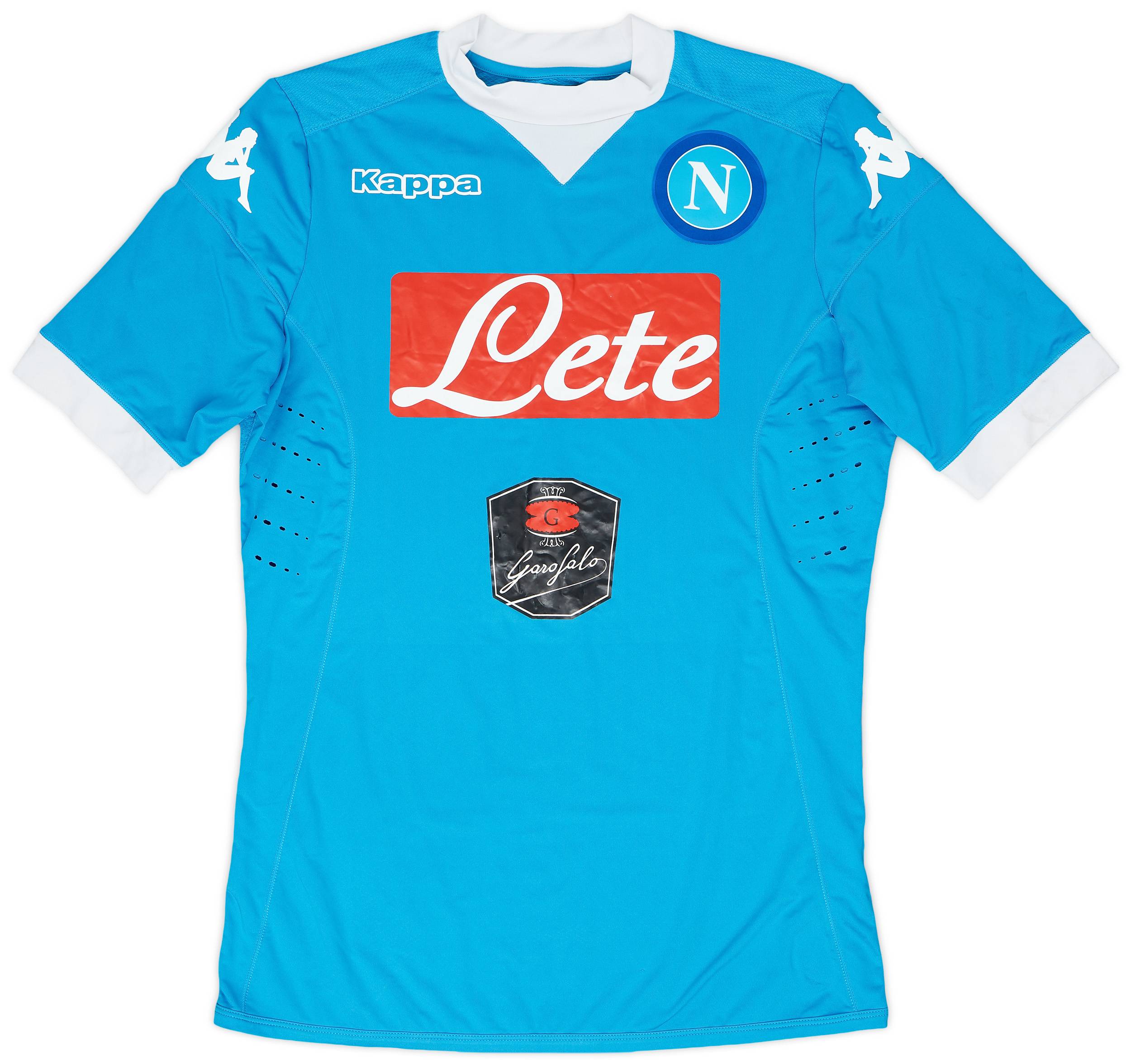 2015-16 Napoli Authentic Home Shirt - 7/10 - (L)