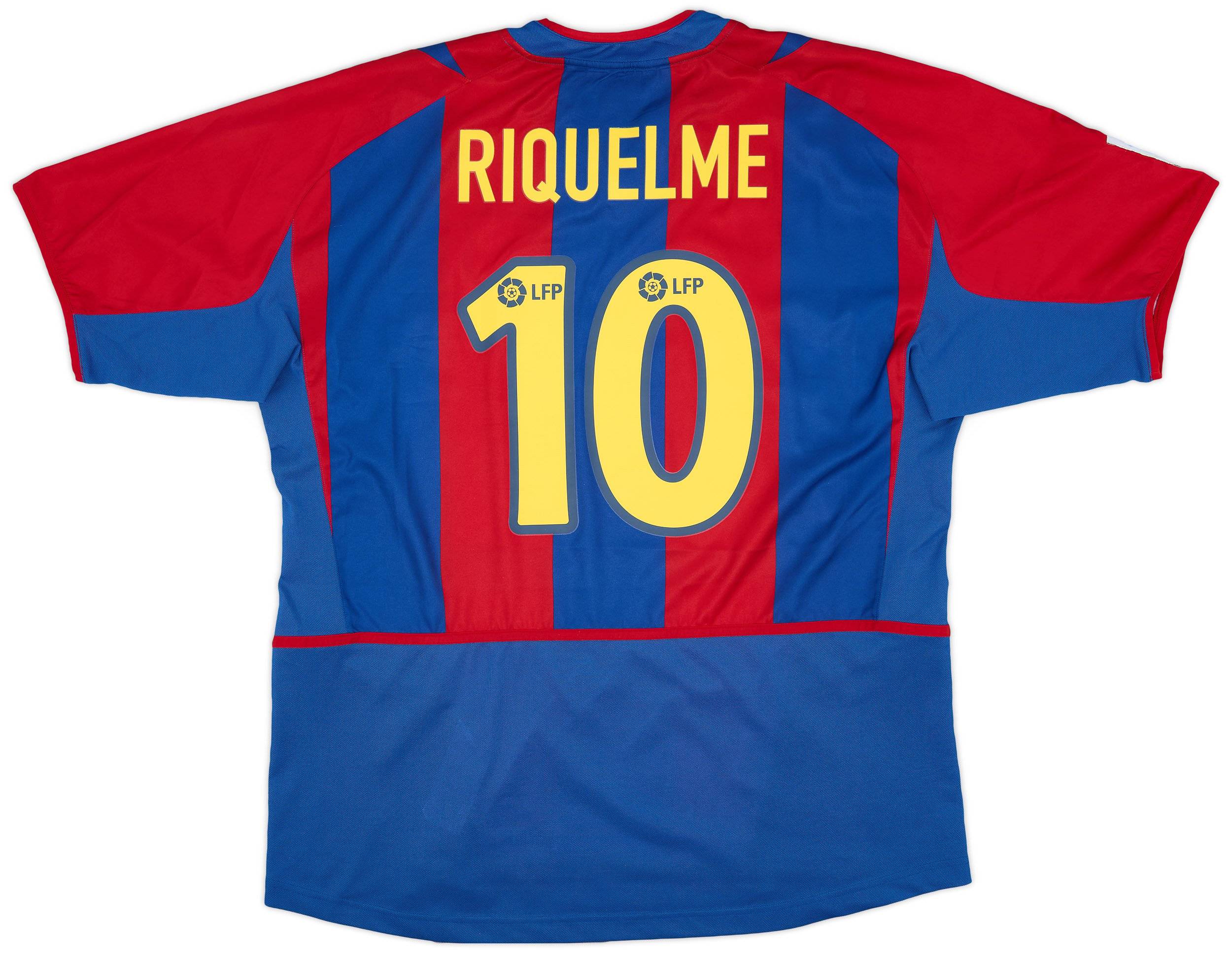2002-03 Barcelona Home Shirt Riquelme #10 - 6/10 - (S)