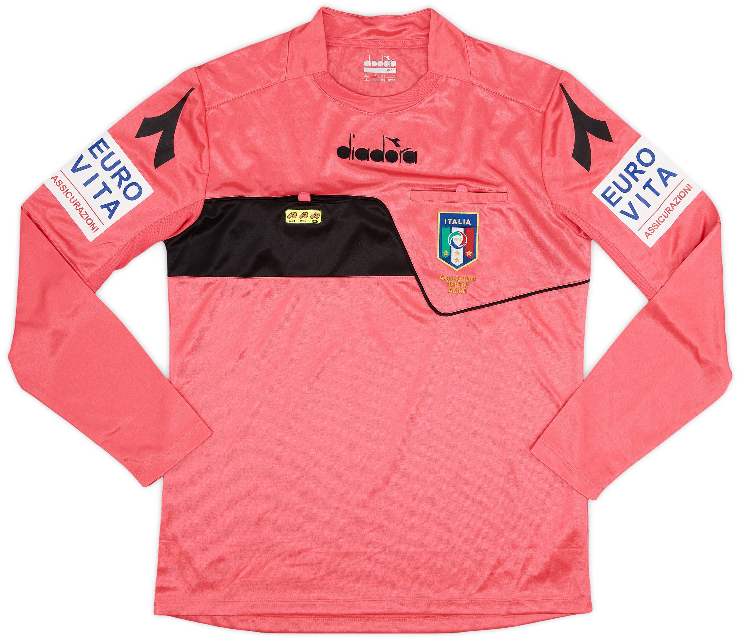 2017-18 Italy Diadora Referee L/S Shirt - 7/10 - (M)