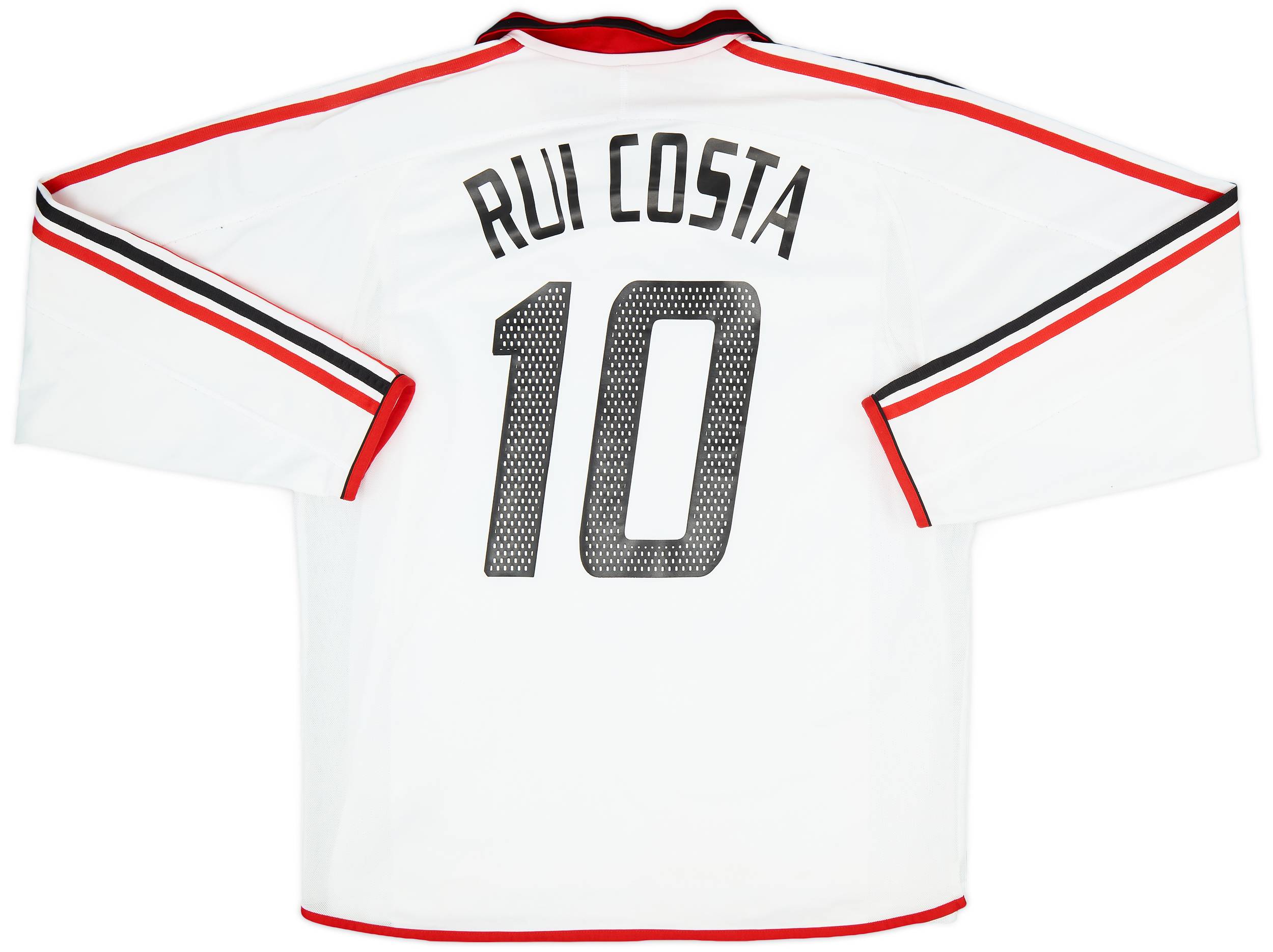 2003-04 AC Milan Player Issue Away L/S Shirt Rui Costa #10 - 8/10 - (L)