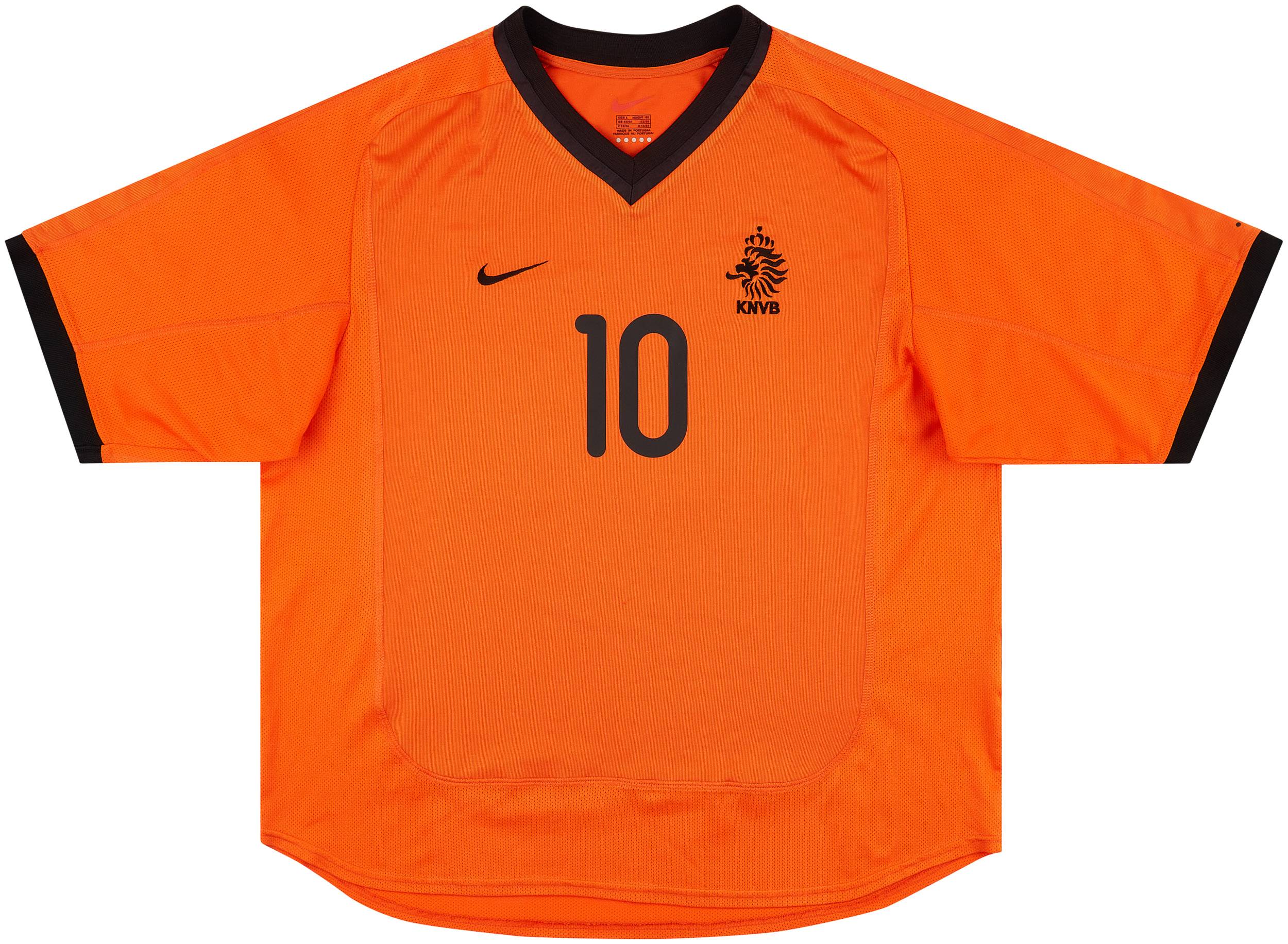 2000-02 Netherlands Home Shirt Bergkamp #10