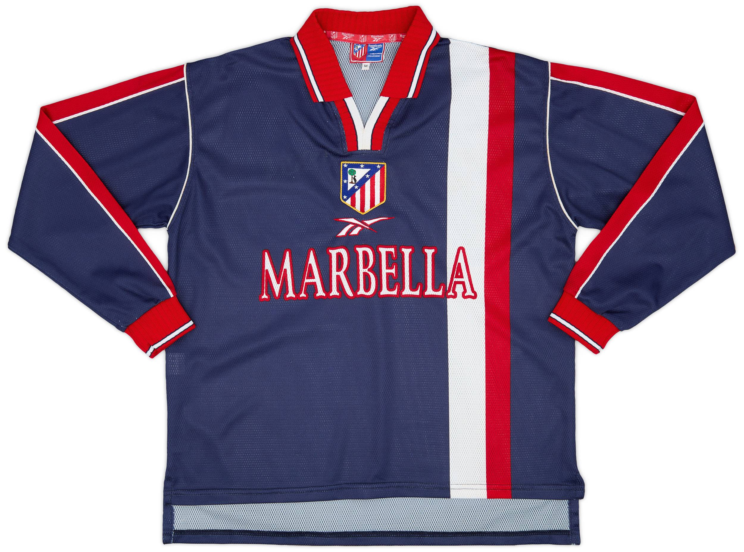 1998-99 Atletico Madrid Player Issue Away L/S Shirt - 8/10 - (M)