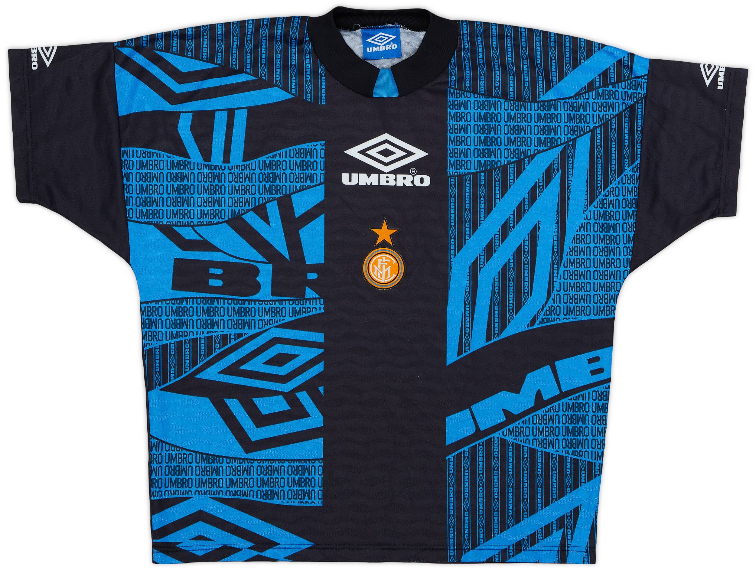 1992-94 Inter Milan Umbro Training Shirt - 8/10 - (L)