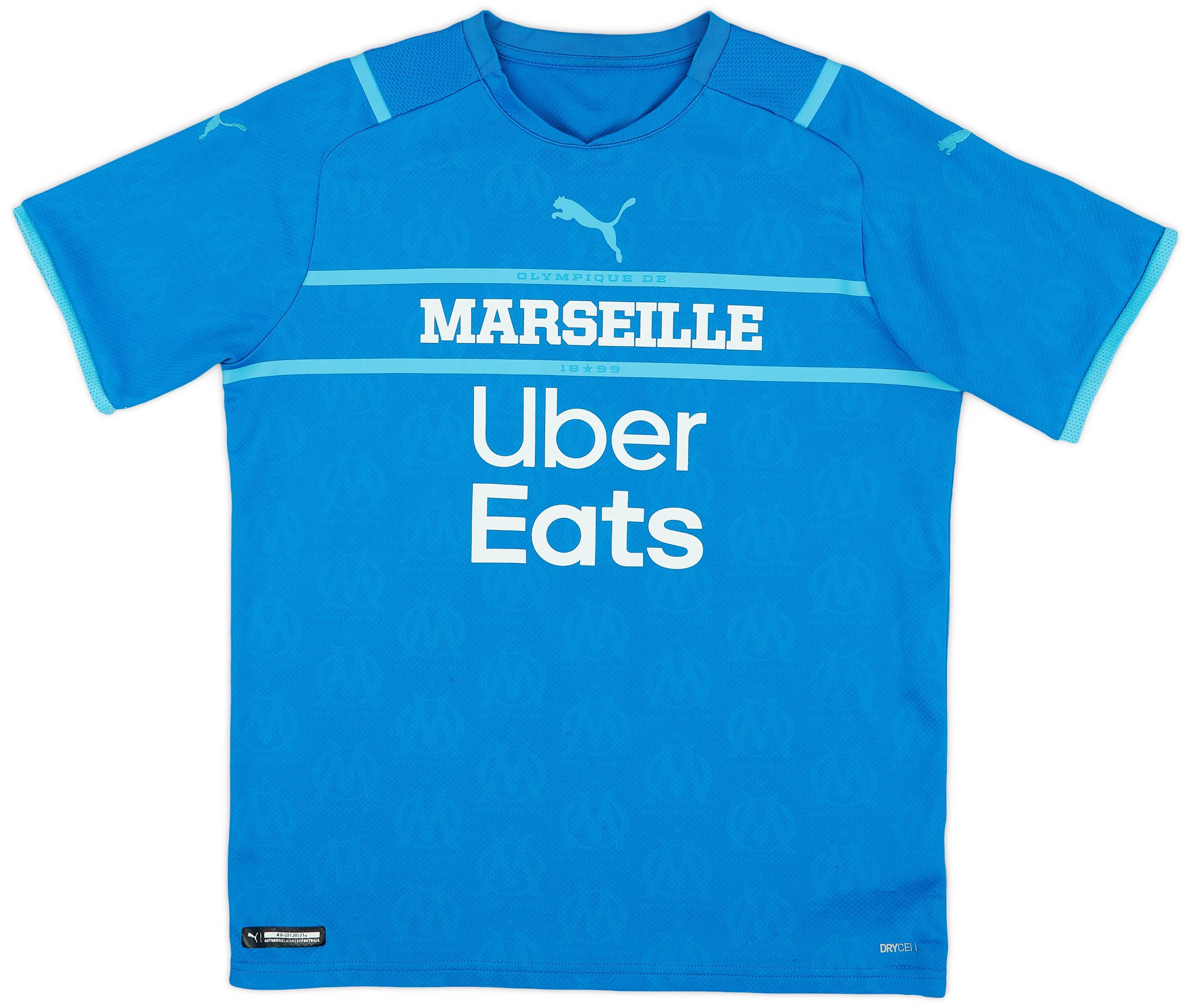 2021-22 Olympique Marseille Third Shirt - 6/10 - (XL.Boys)