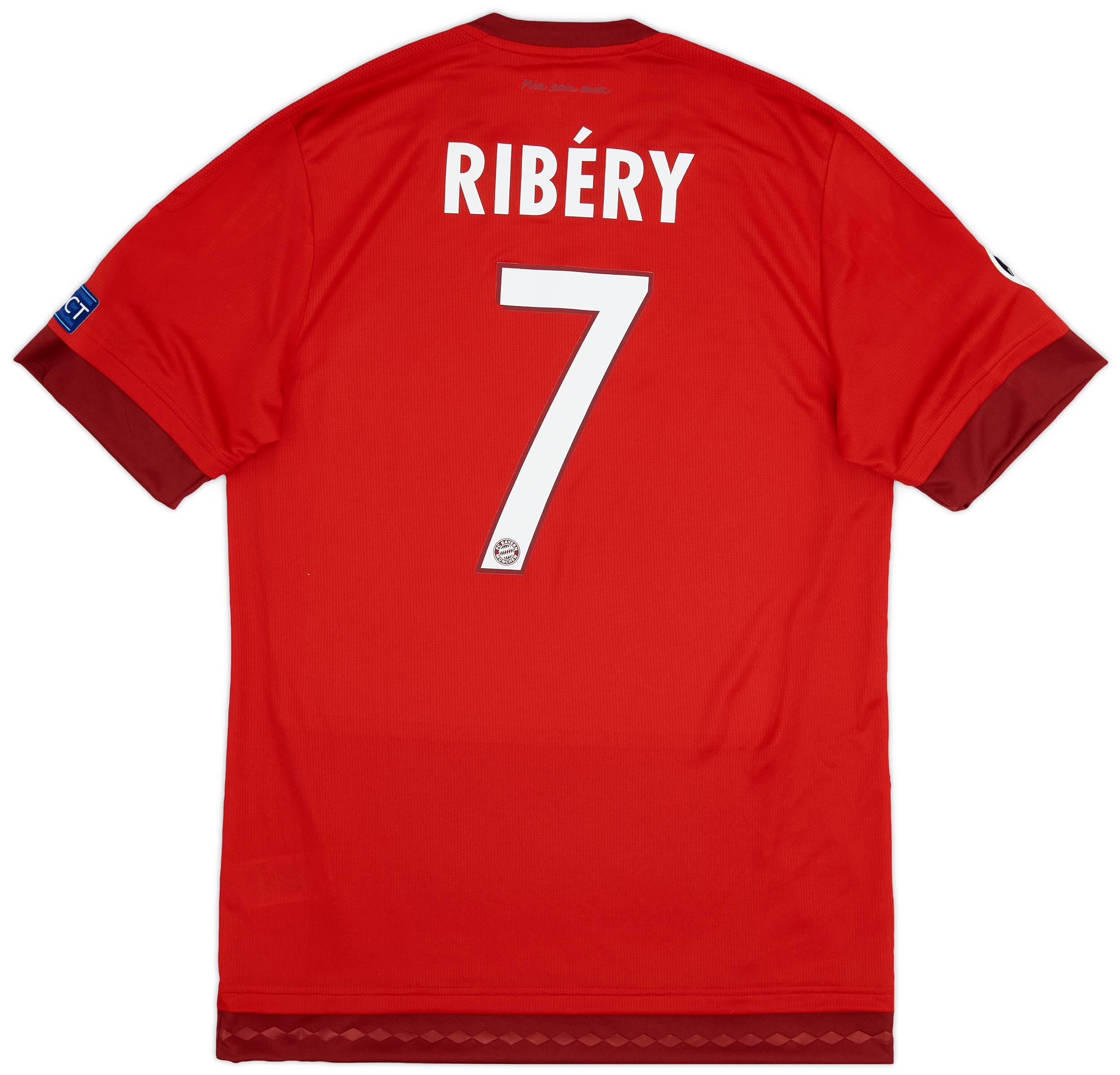 2015-16 Bayern Munich Player Issue Home Shirt Ribery #7 (M/L)
