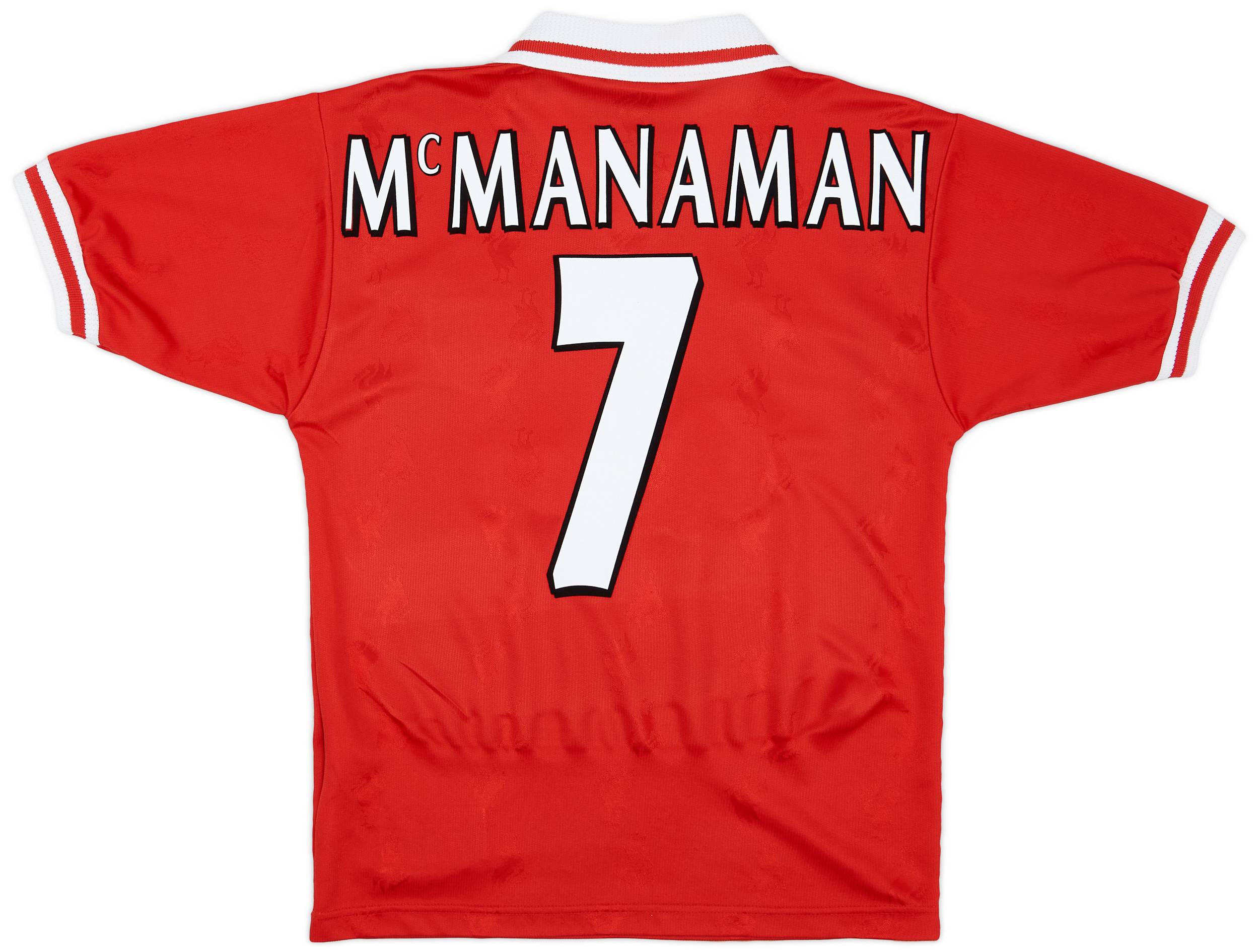 1996-98 Liverpool Home Shirt McManaman #7 - 6/10 - (S)