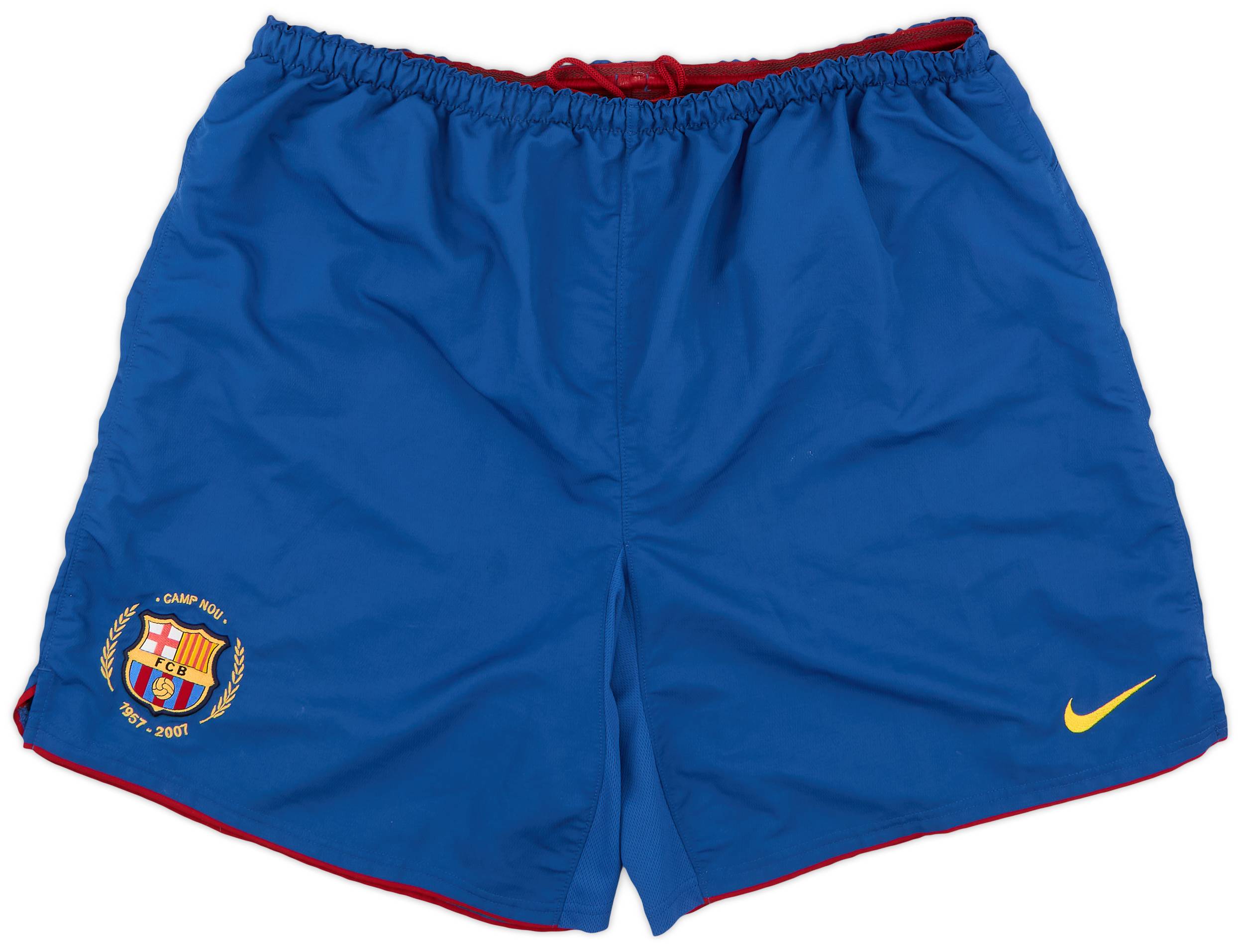 2007-08 Barcelona Home Shorts - 8/10 - (XL)