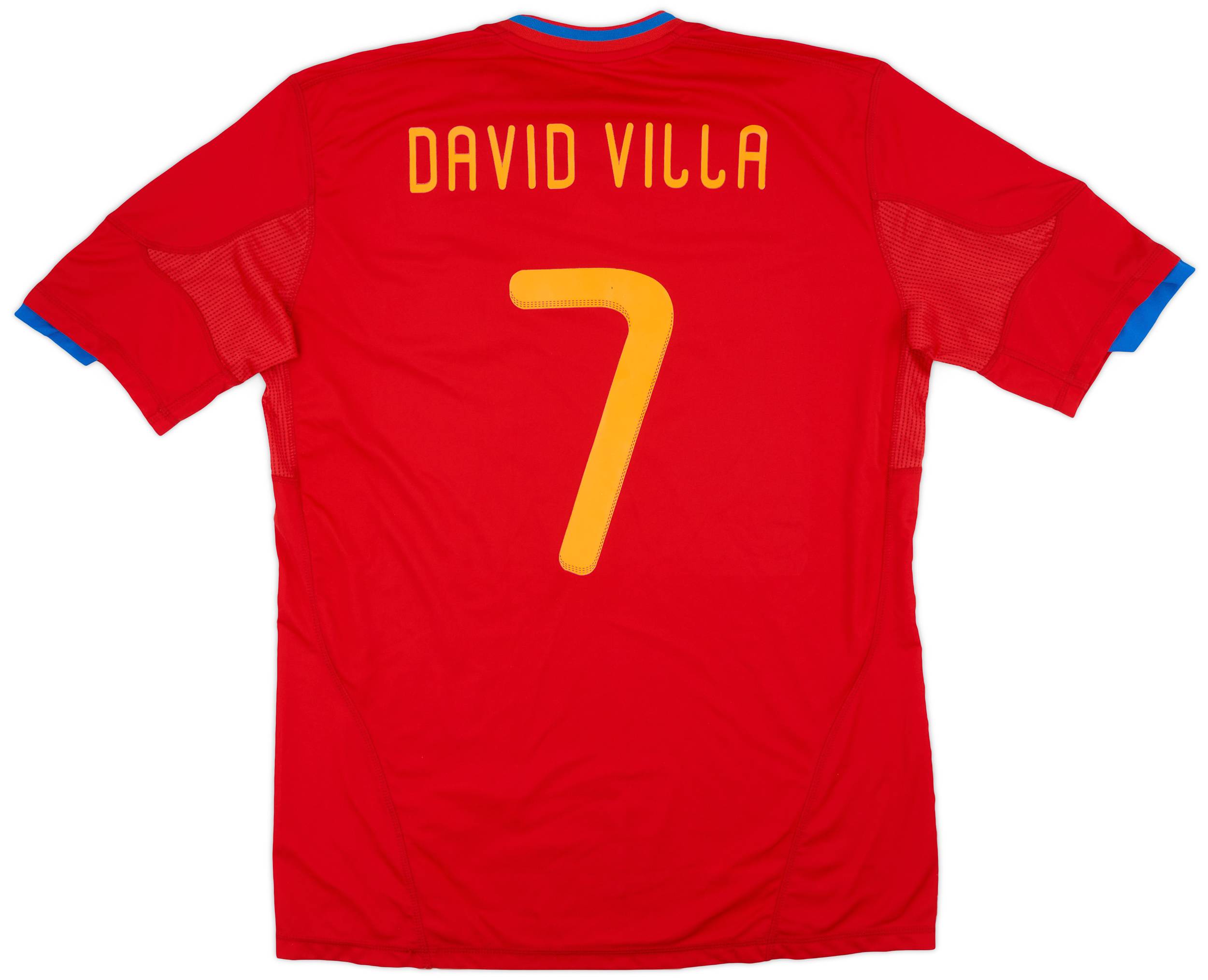 David Villa Spain Jersey 2009-10 Spain Home Shirt David Villa #7 9