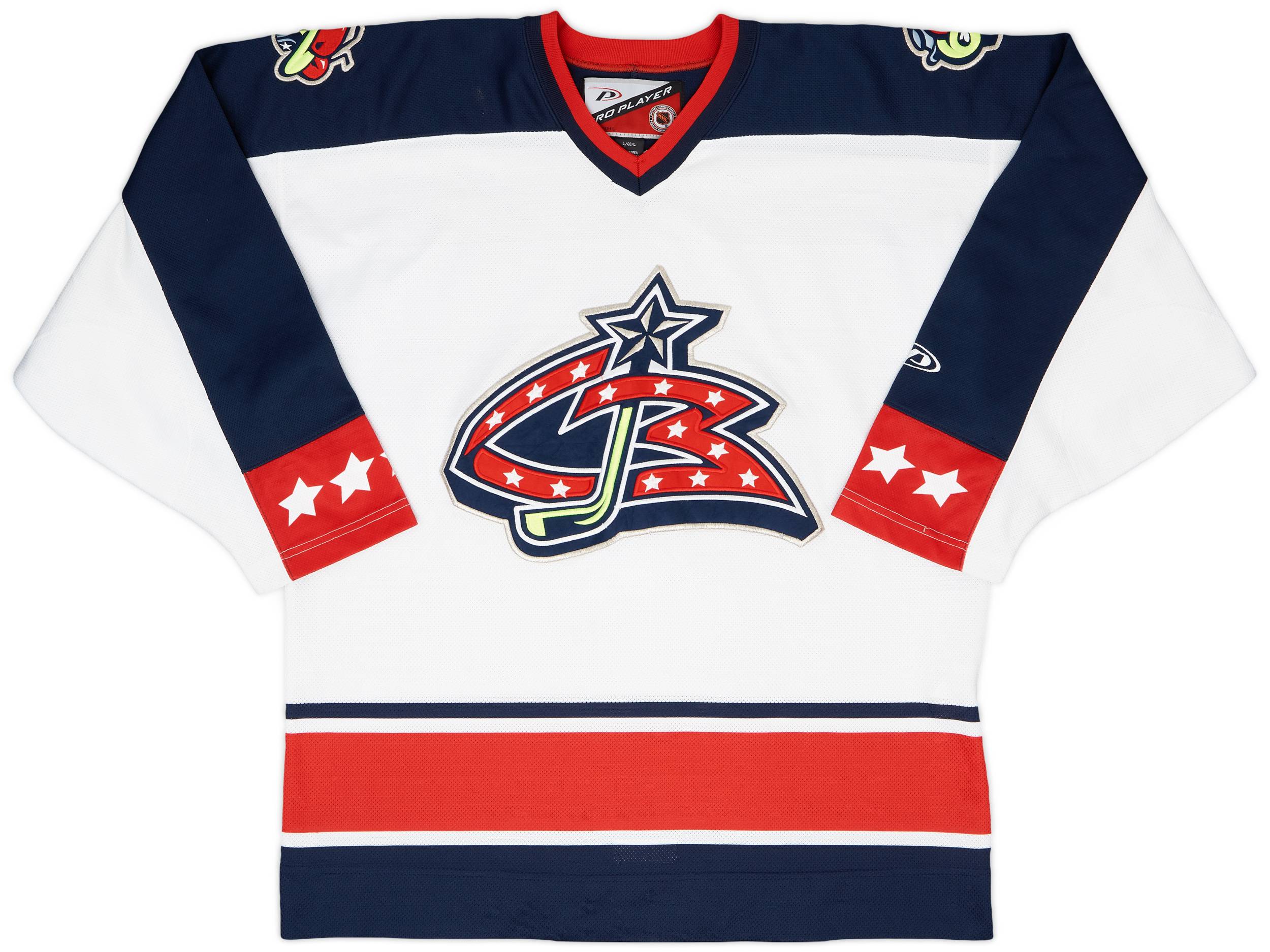 2000-01 Columbus Blue Jackets Pro Player Home Jersey - 6/10 - (L)