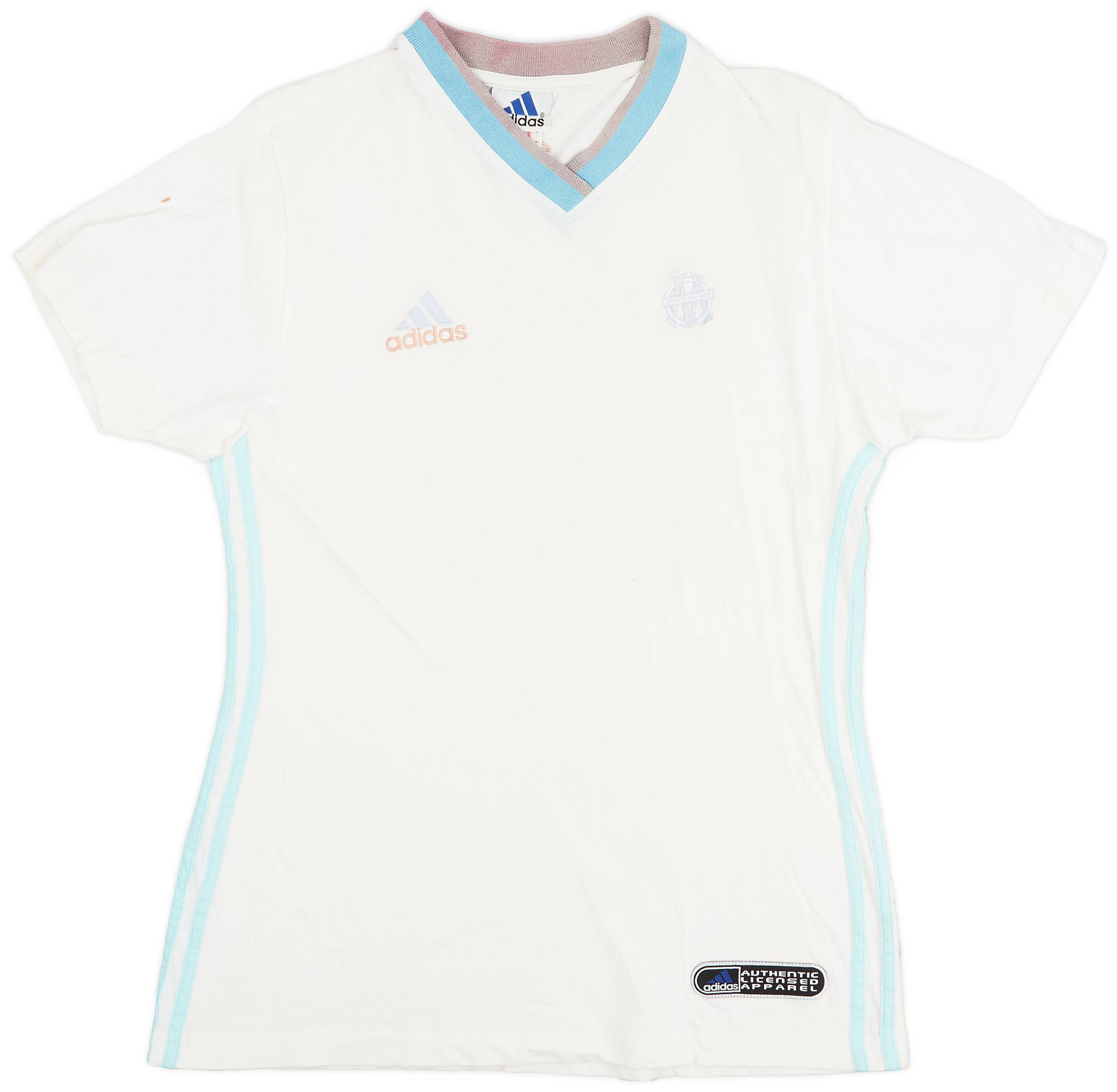 2000-01 Olympique Marseille adidas Training Shirt - 5/10 - (Women's L)