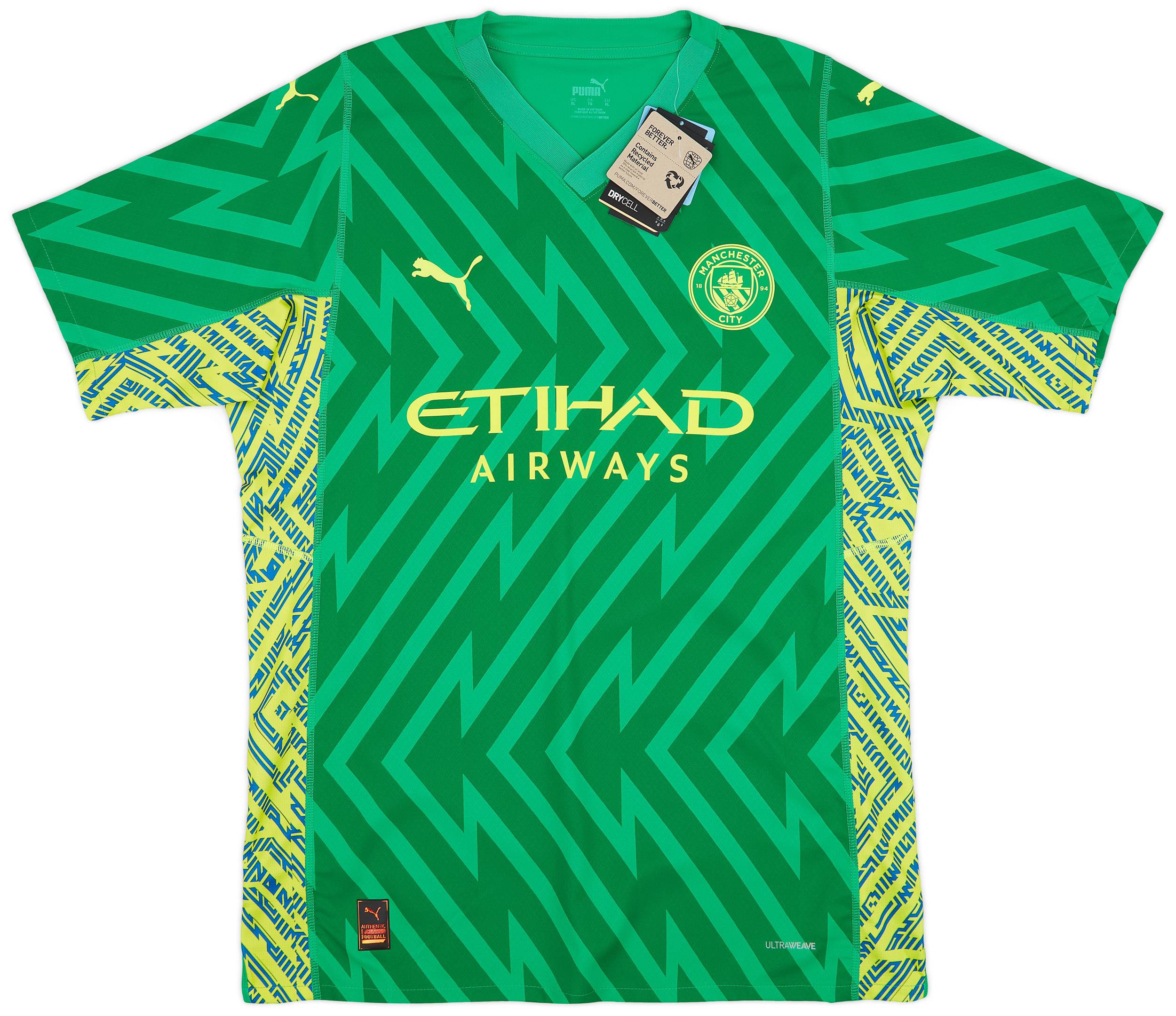 2023-24 Manchester City Player Issue GK S/S Shirt (XXL)