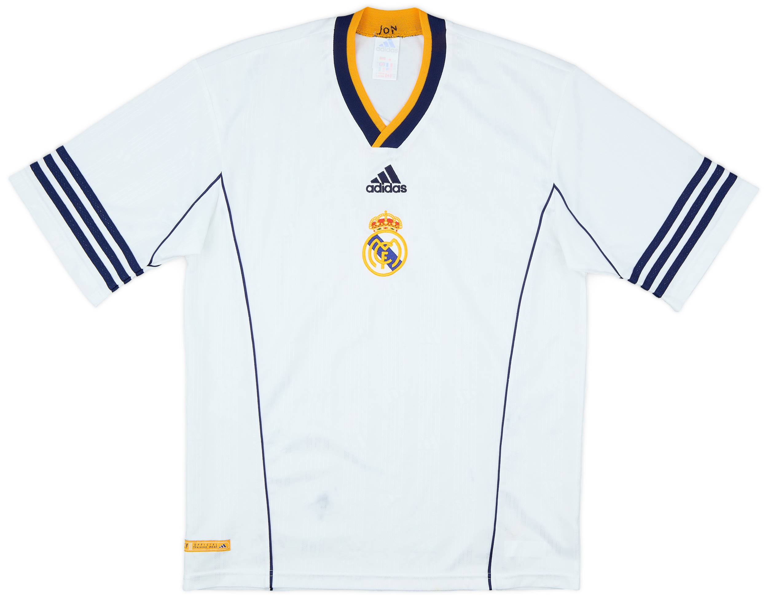 1999-00 Real Madrid adidas Training Shirt - 6/10 - (S)