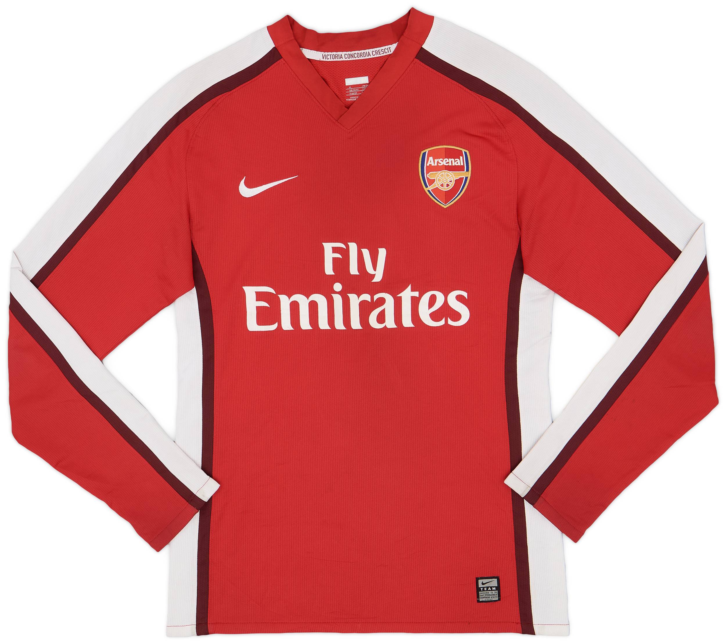 2008 10 Arsenal Player Issue Home L S Shirt 7 10 M